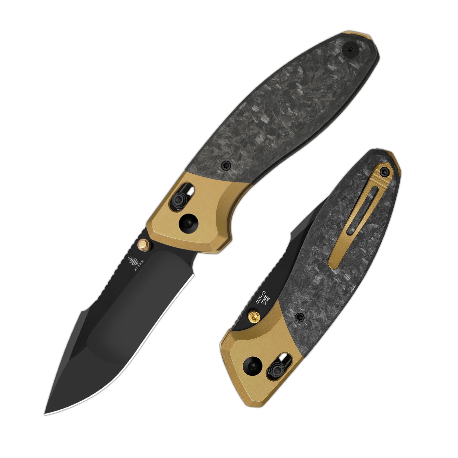 Staffi | S45VN | Titanium & Carbon Fiber | KizerB™ 3695A1