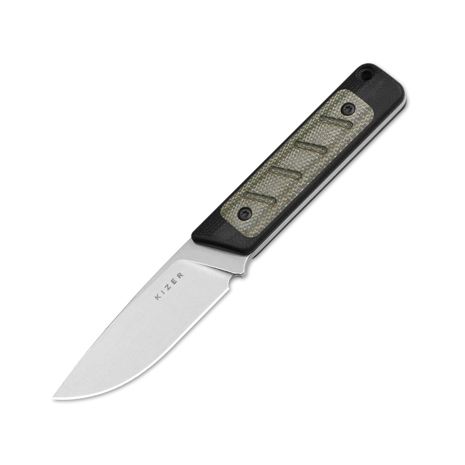 Smolt | 14C28N | Black G10 & Micarta | KizerV™ 1063A6