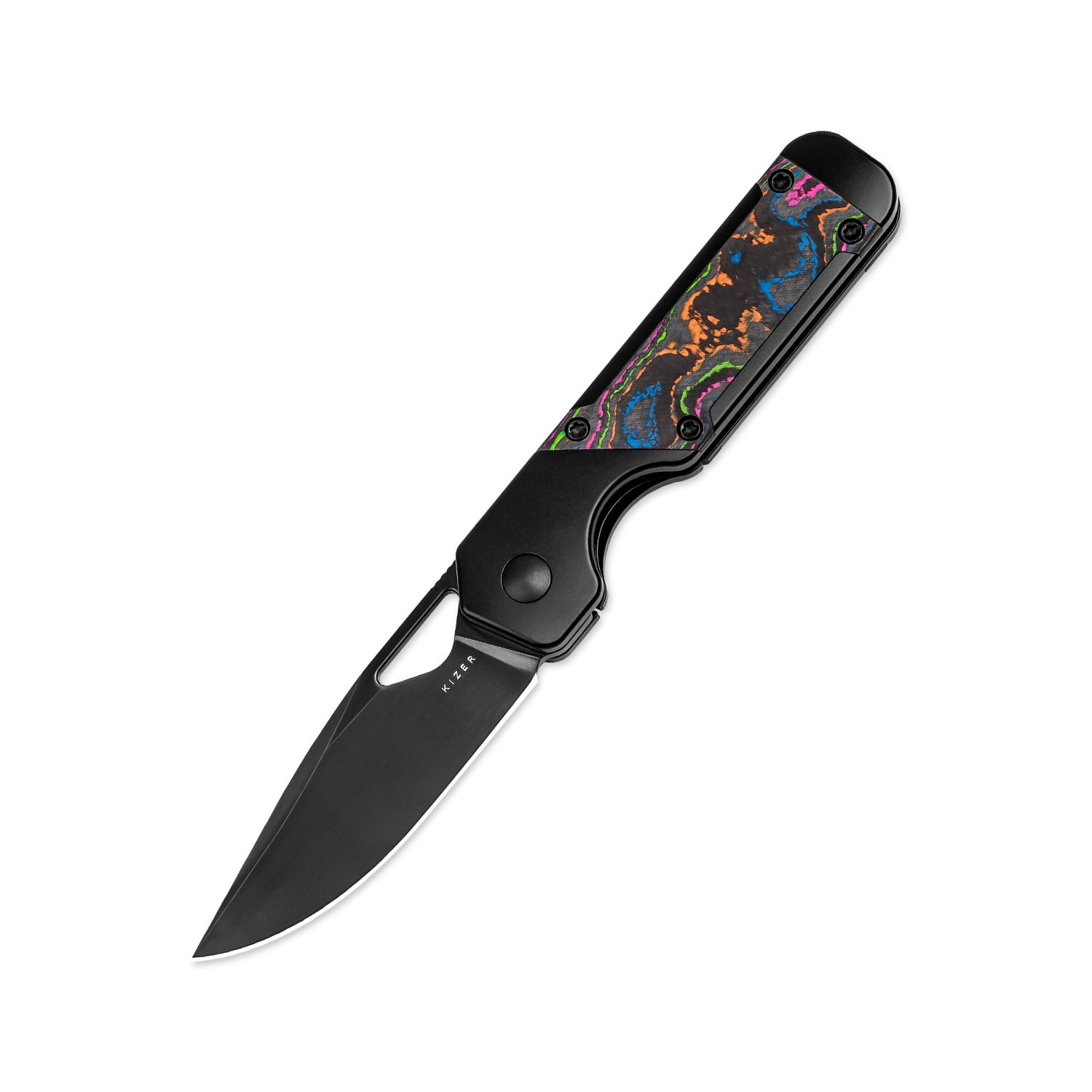 Mini Militaw® | M390 | Titanium+Camo Carbon| DLC | KizerB™ 3634SA1