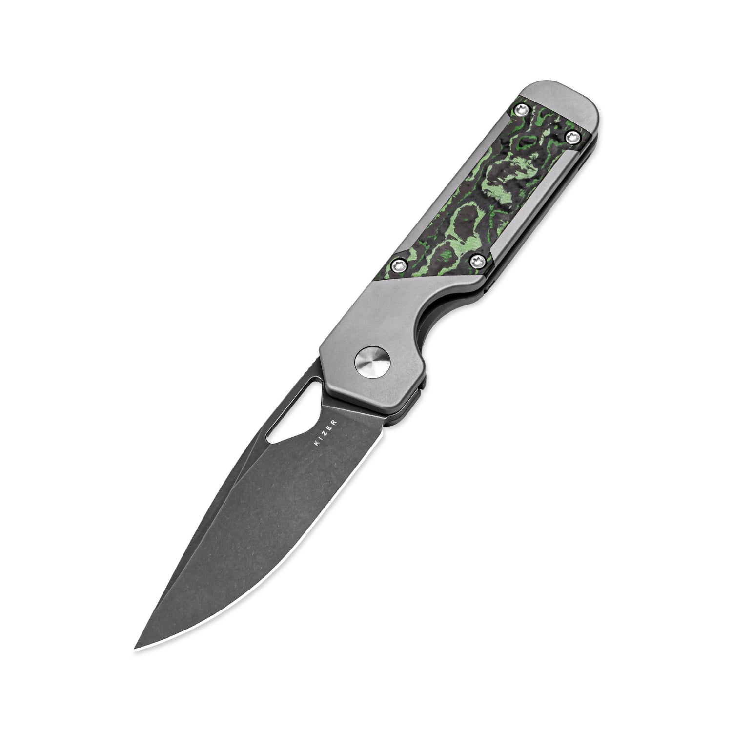 Mini Militaw® | S45VN | Titanium+Jungle Wear | KizerB™ 3634SA2