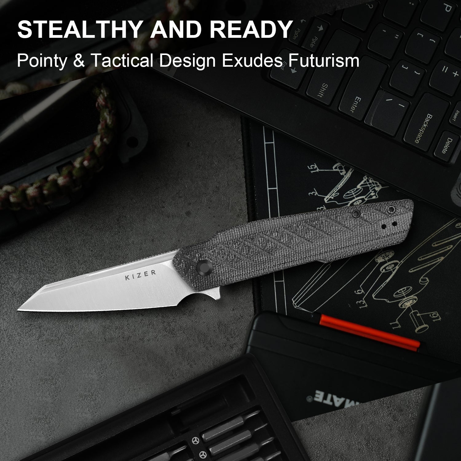 SKINNER | Nitro-V | Micarta | KizerV™  3725A2