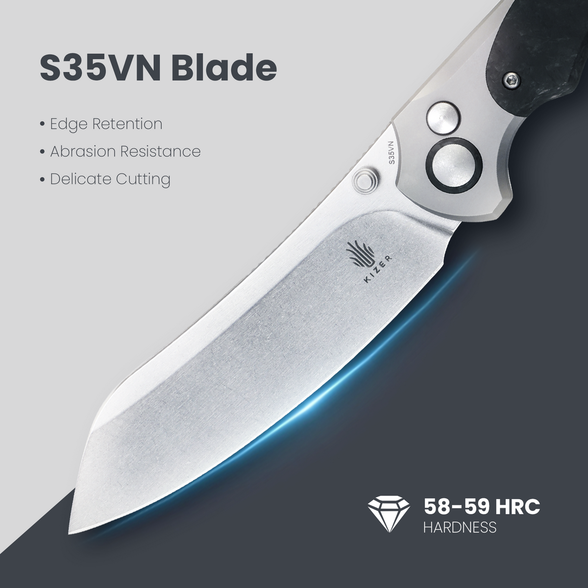 Clairvoyant | S35VN | Titanium+Carbon Fiber | Ki4626A1