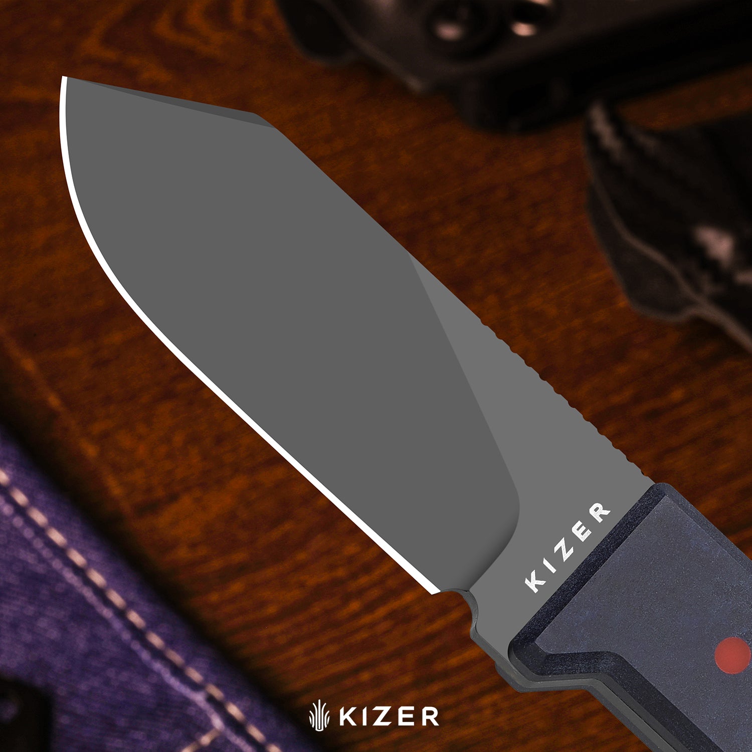 Abrams | Jordan Scolman's Design | Norplex UltreX™ Micarta & G10 | Spey Point | 14C28N | KizerV™ 1133A2