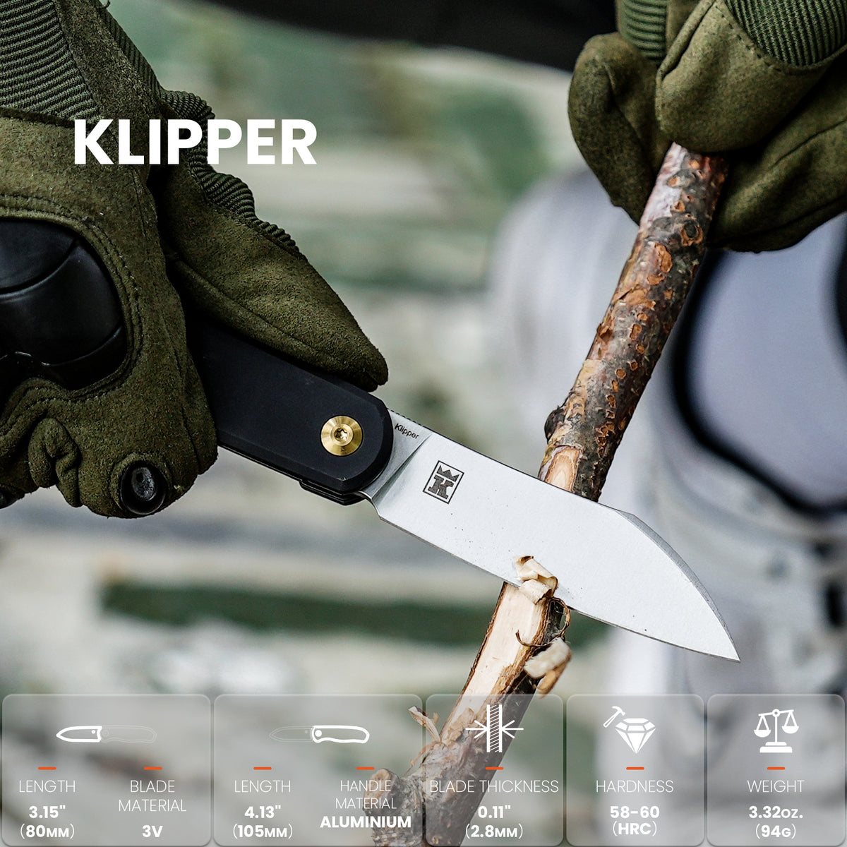 Klipper | 3V | Aluminium | V3580C1