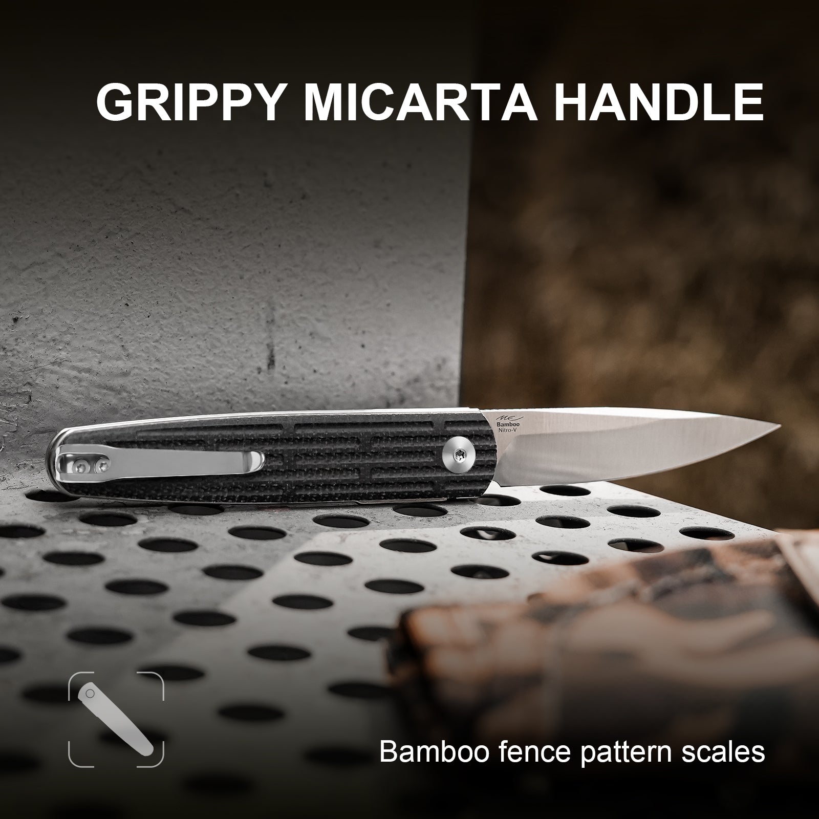 Bamboo | Nitro-V | Micarta | KizerV™ 3722A1