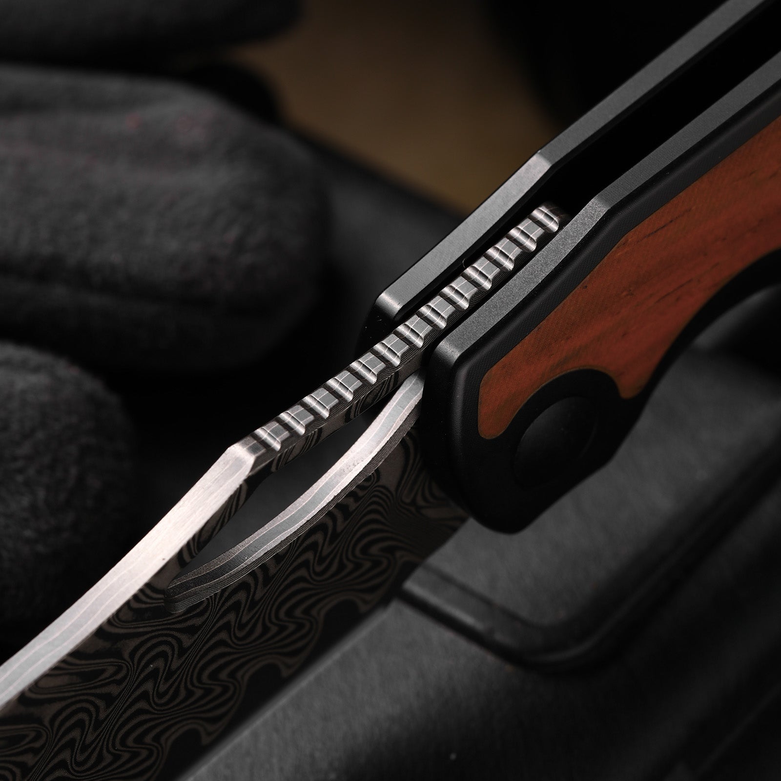 Allure | Balanced Form | S45VN | Micarta With Vortex Pattern | KizerB™ 4763LDA1