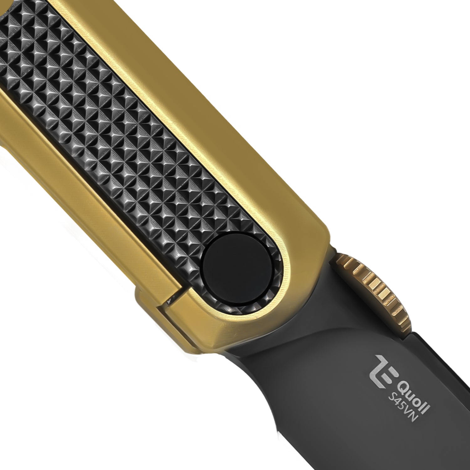 Quoll | S45VN | Titanium & Zirconium | Brushed | Matte DLC.Ultra | KizerB™ 3733A4
