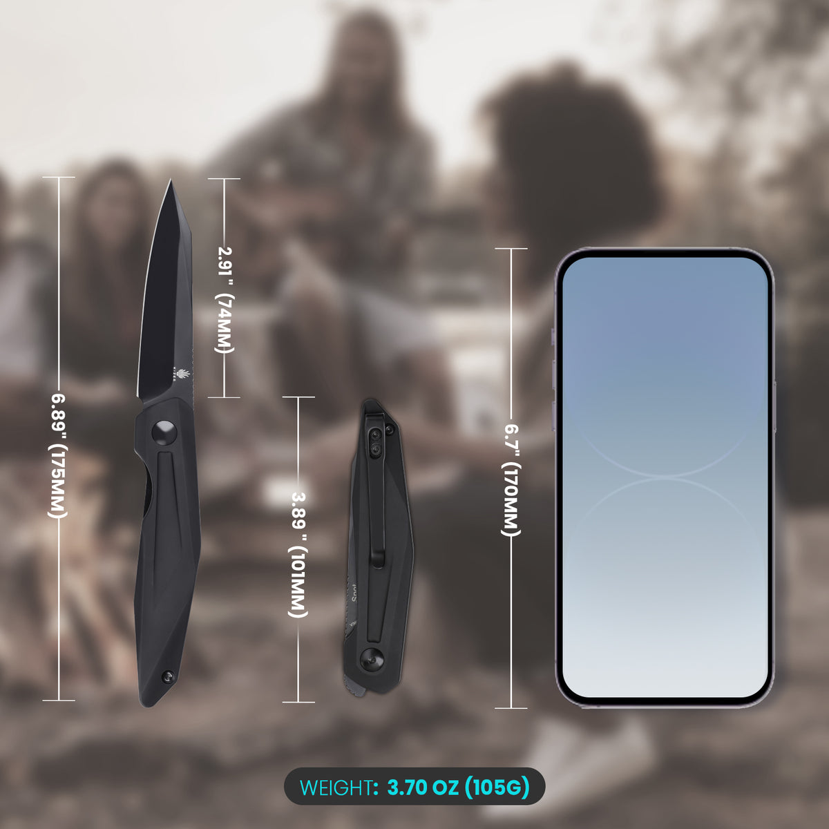 Spot | 154CM | Aluminium | KizerV™ 3620C2