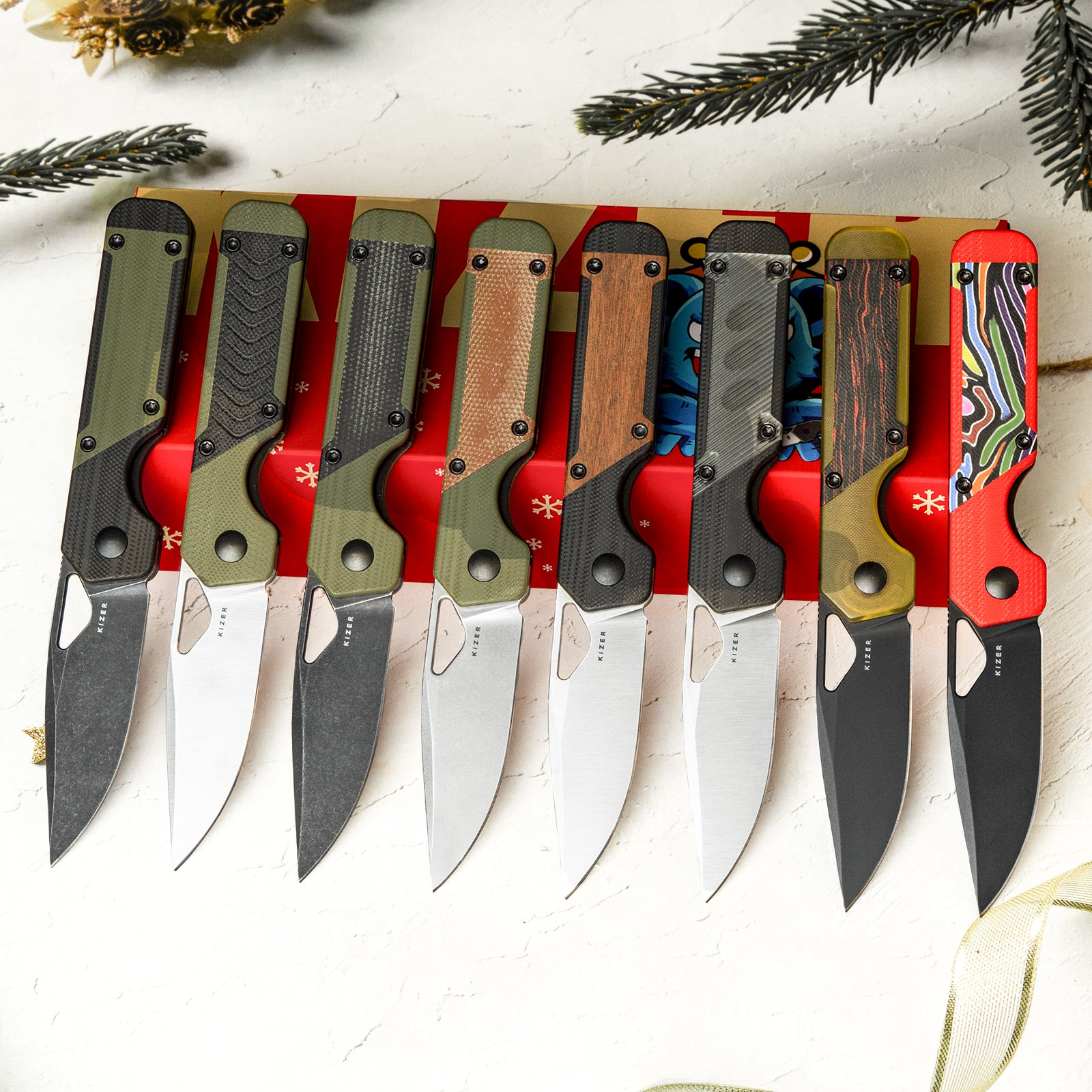 Mini Militaw® | Nitro-V | G10+Micarta | KizerV™ 3634SA5