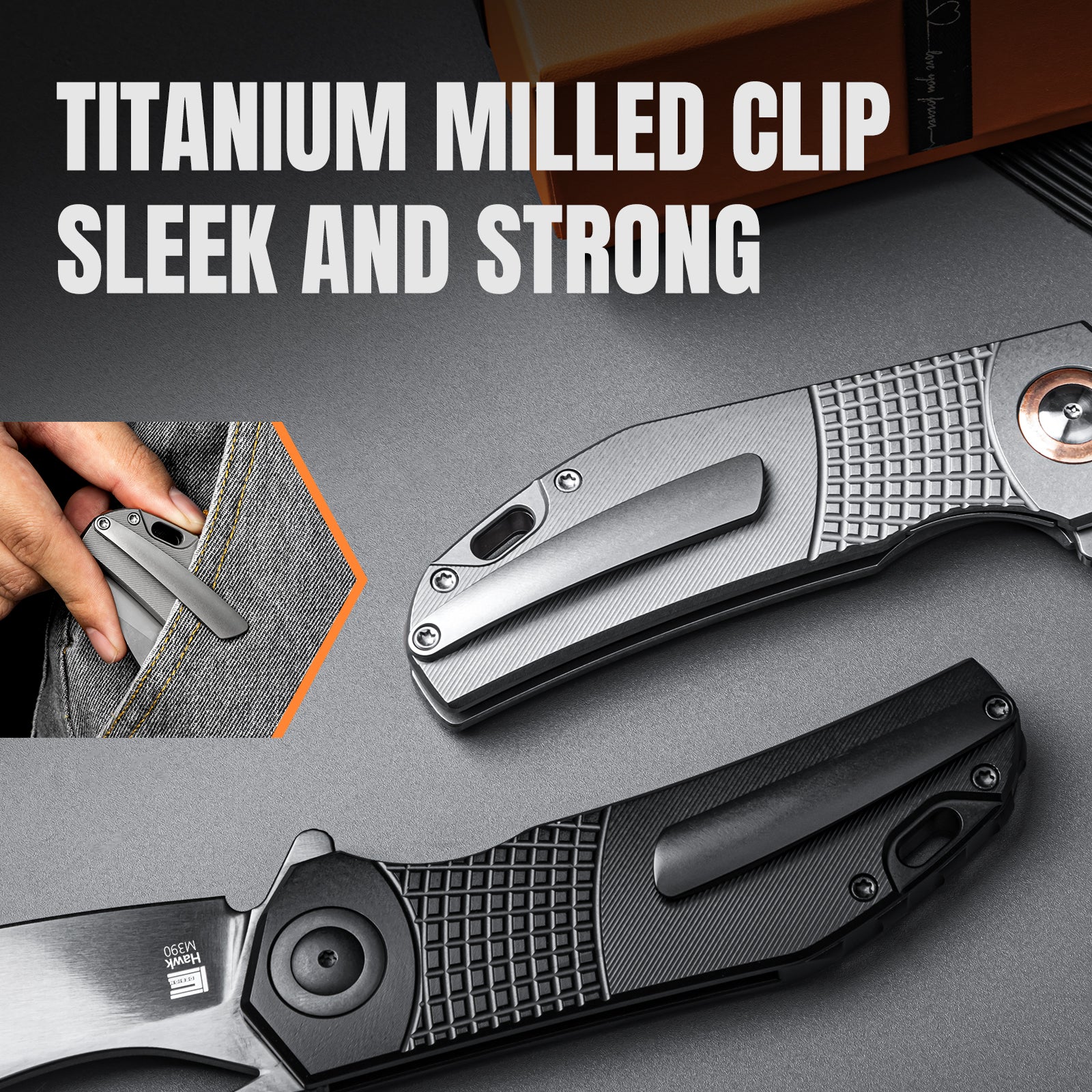 Hawk | S45VN | Titanium | KizerB™ 4683A2