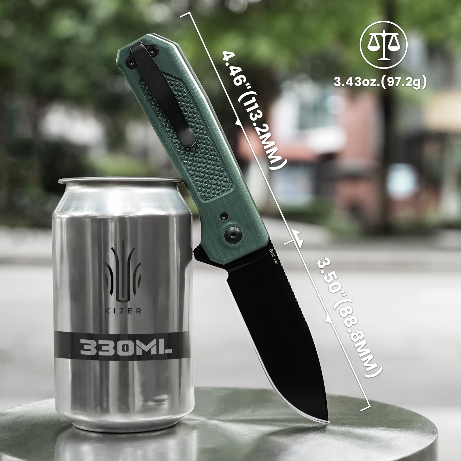 Brat | 154CM | G10 | KizerV™ 3630C2