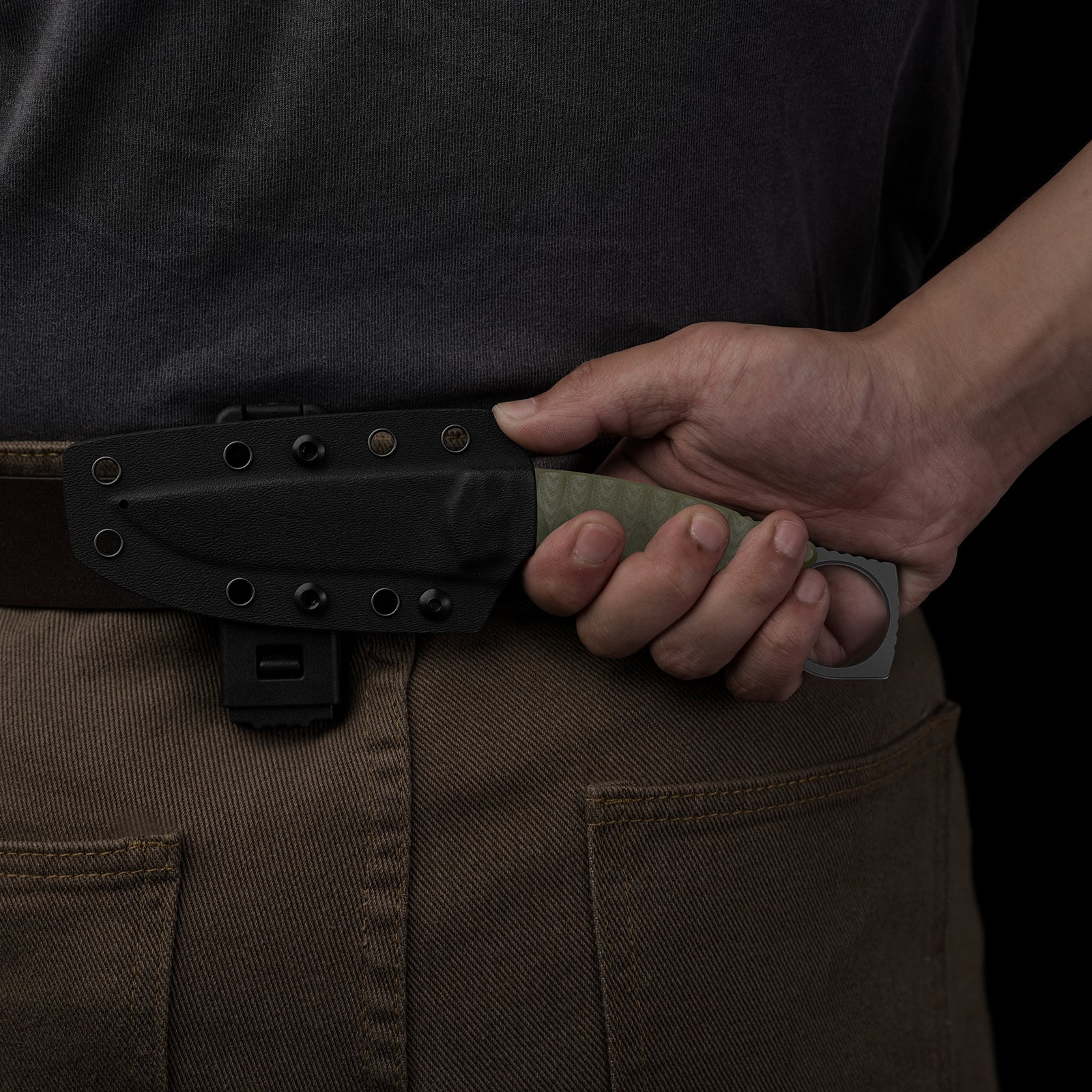 Billy Bones | Deep-Grooved G10 Handle｜Lightweight Tactical | AEB-L | Fixed Blade | KizerV™ 1115A2