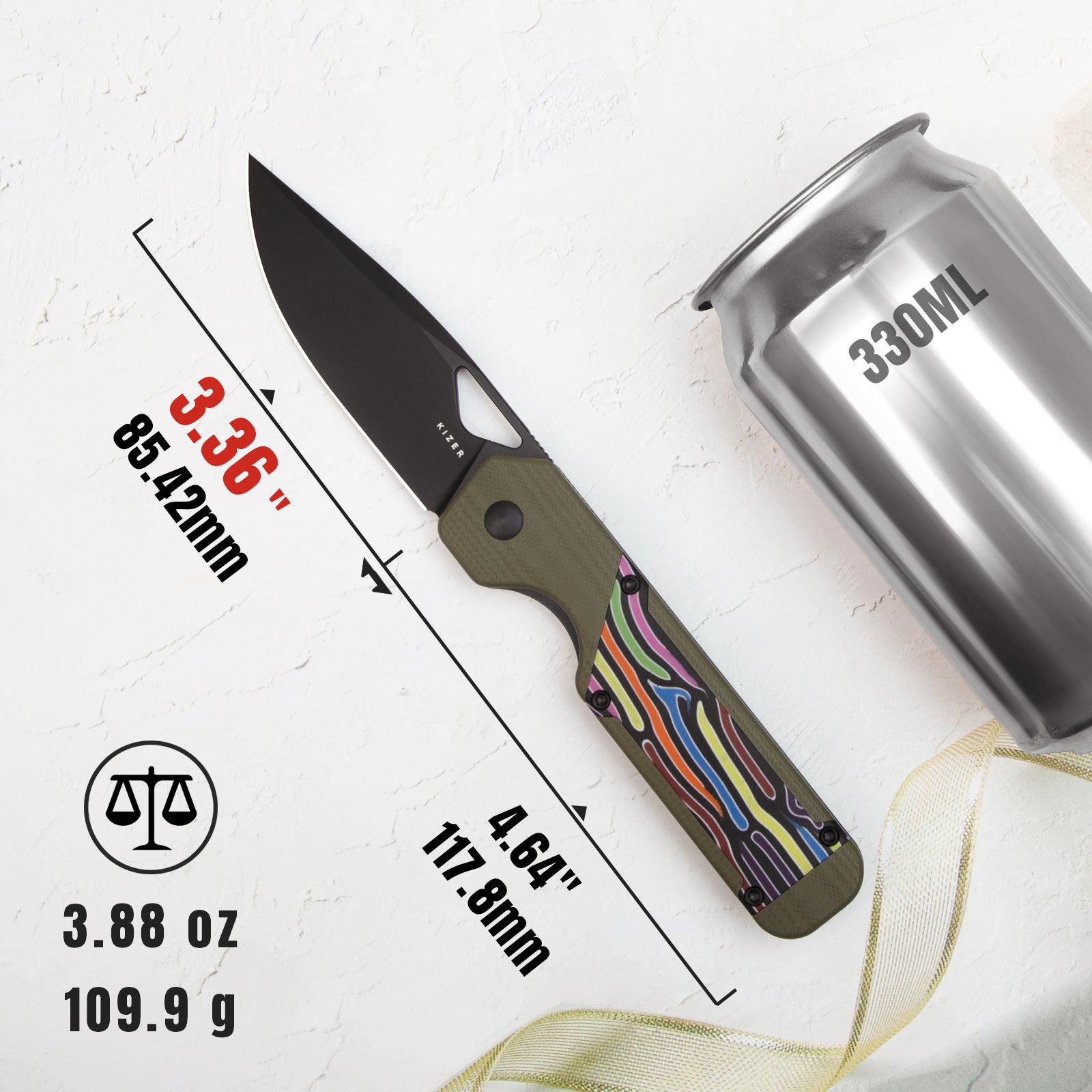 Militaw® | Nitro-V | Olive Green & Party Steamers G10 | KizerV™ 3634A3