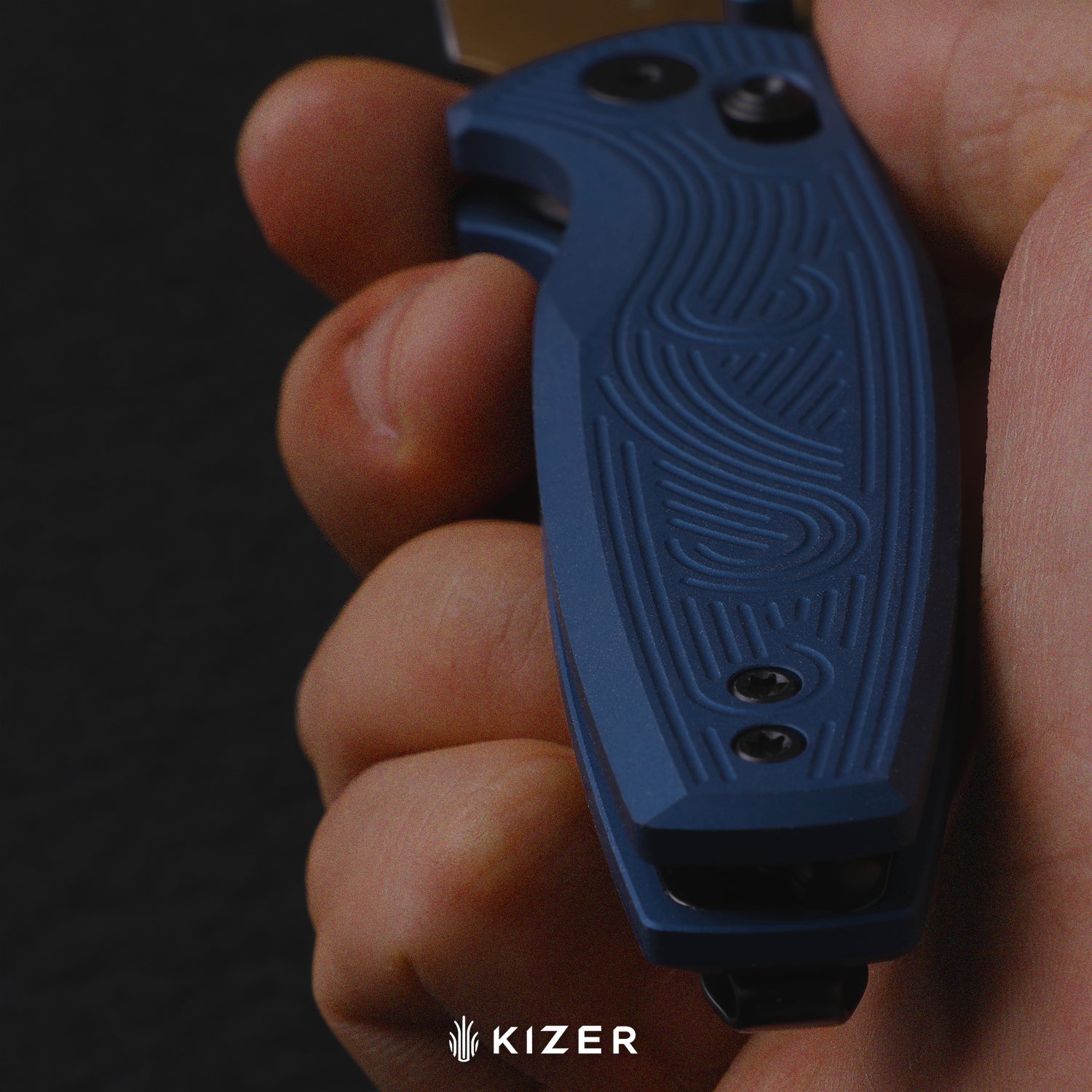 Khamsin | Kizer Clutch Lock™ | Nitro-V | Sandstorm Aluminum | Satin Finish | KizerV™ 3791A3