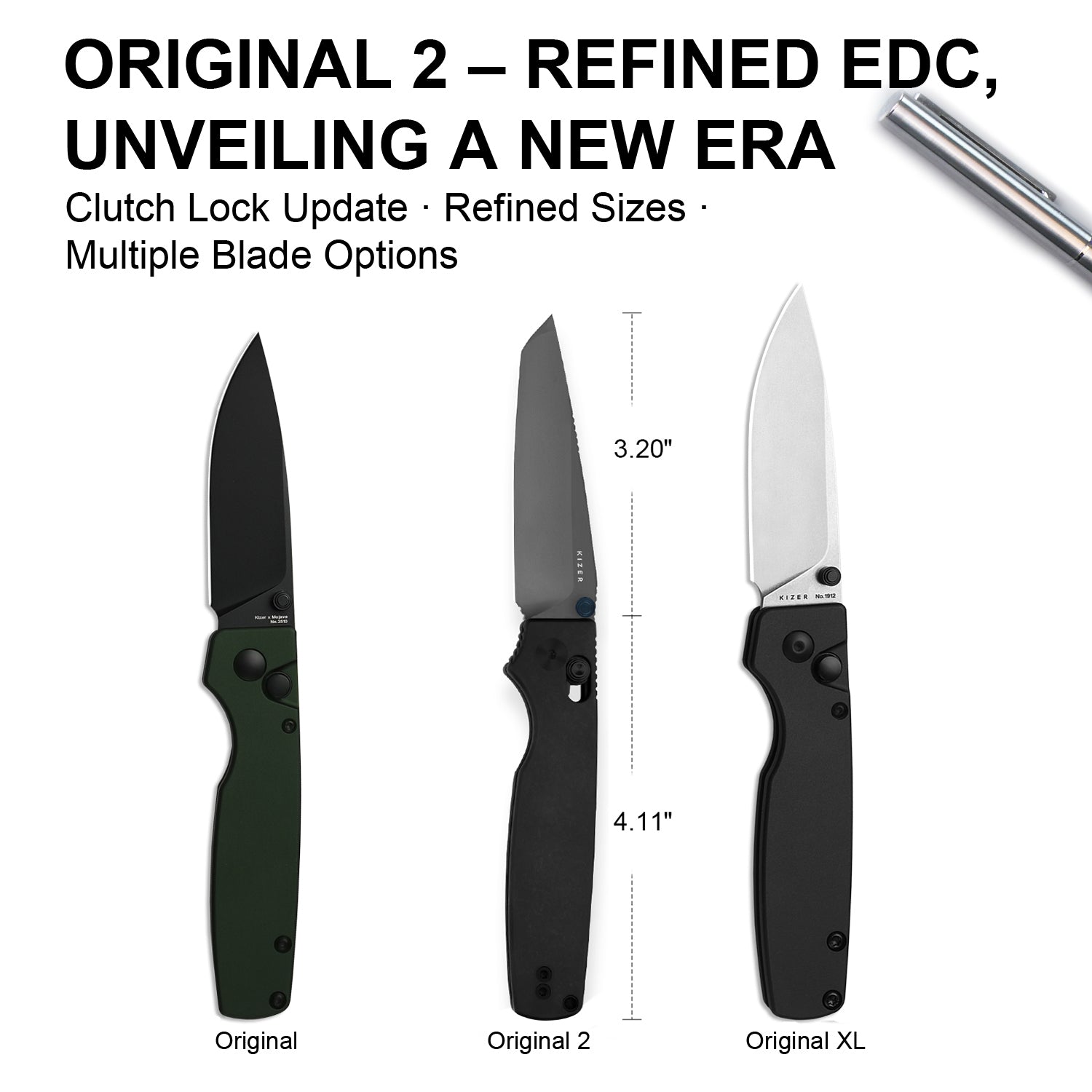 Original 2 | S45VN | Titanium | KizerB™ 3605.2TA1