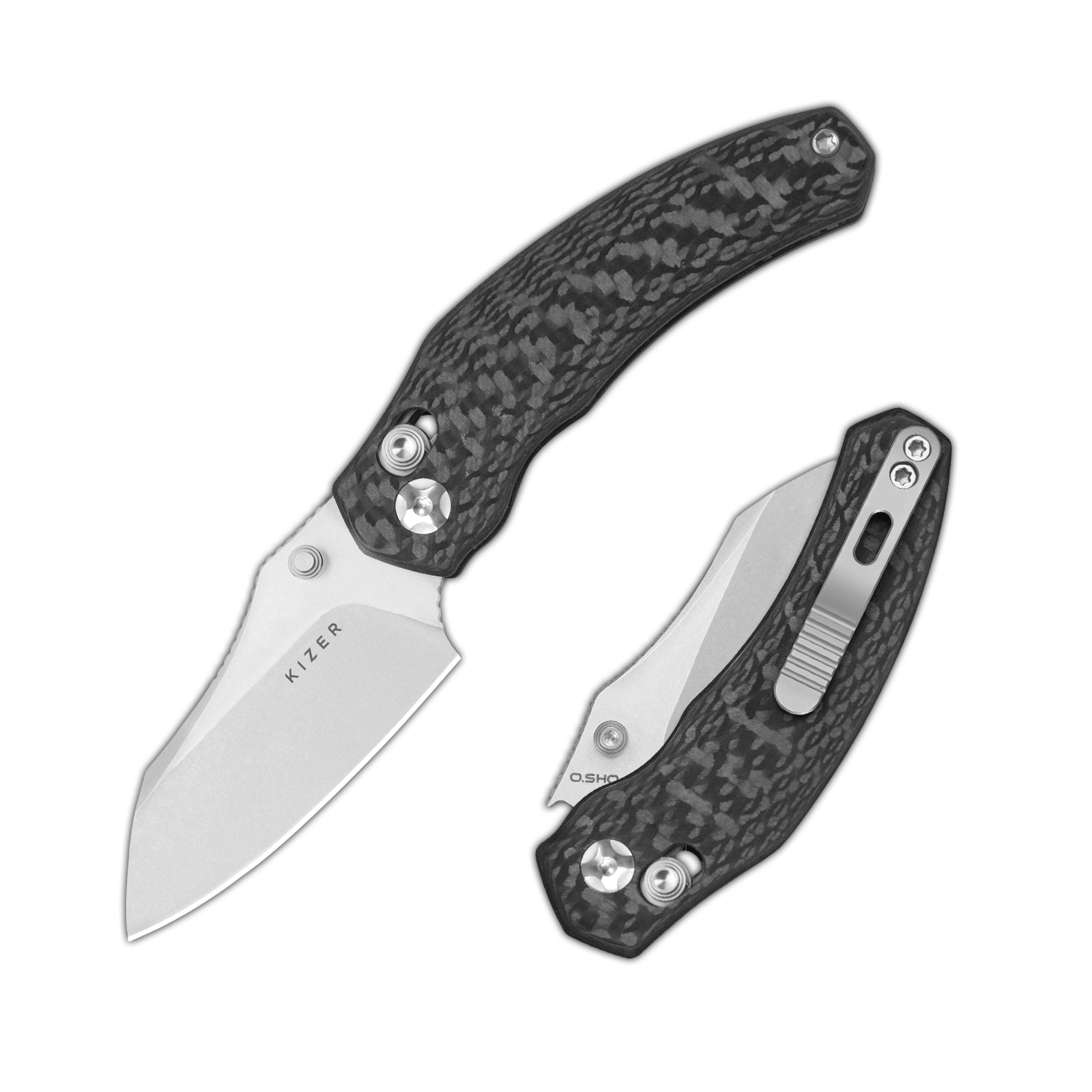 Mini Bulldog | S45VN | Carbon Fiber | KizerB™ 3672SA3