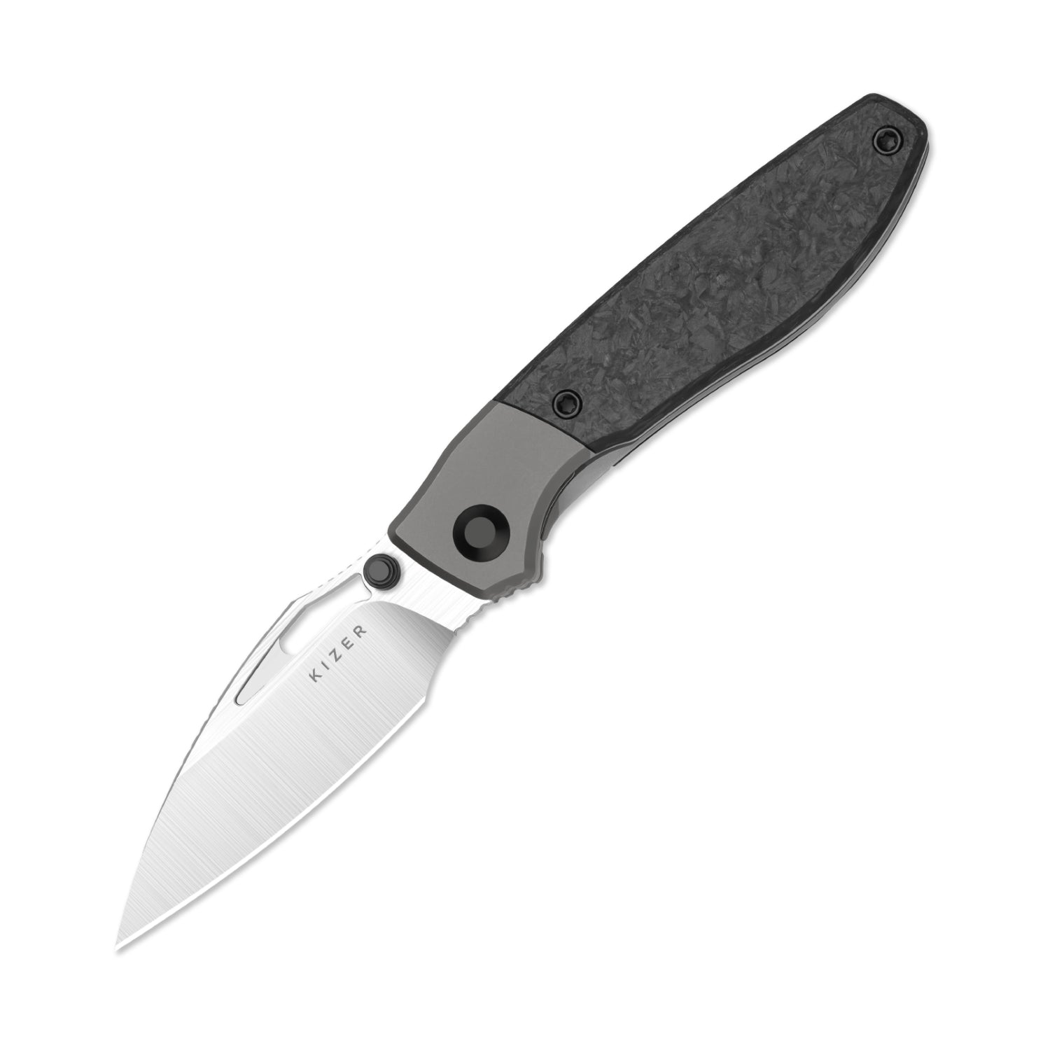 Shrike | S45VN | Titanium & Carbon Fiber | Front Flipper | KizerB™ 3746A1