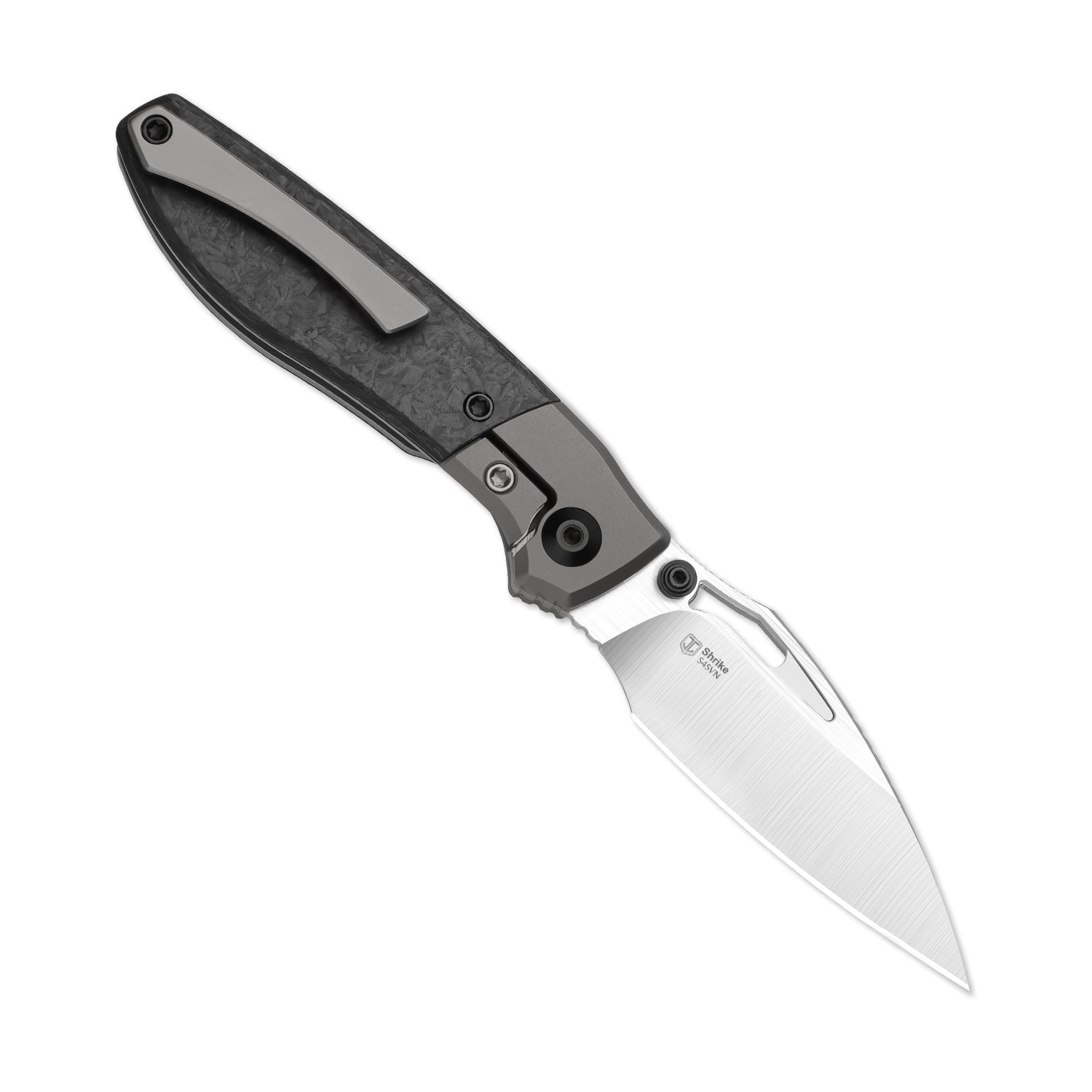 Shrike | S45VN | Titanium & Carbon Fiber | Front Flipper | KizerB™ 3746A1