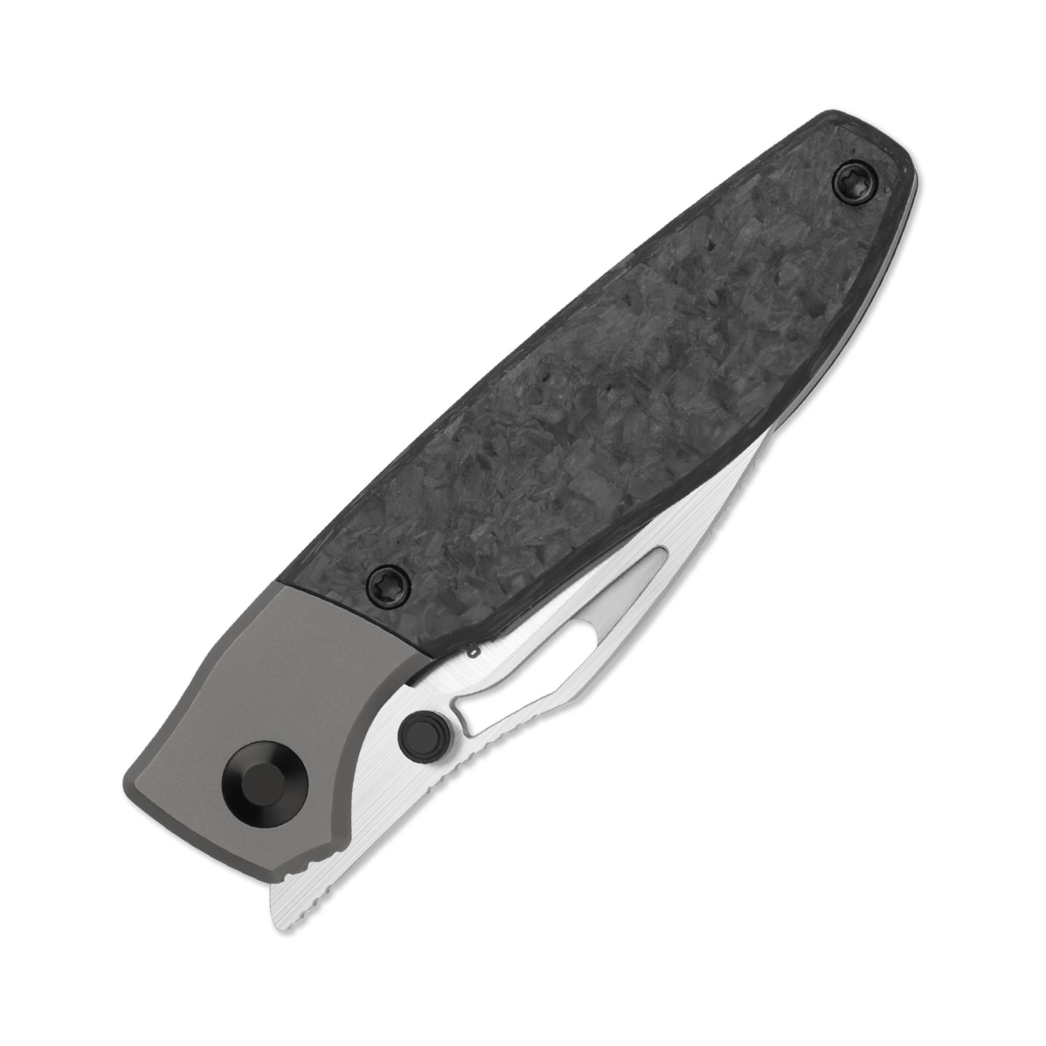 Shrike | S45VN | Titanium & Carbon Fiber | Front Flipper | KizerB™ 3746A1
