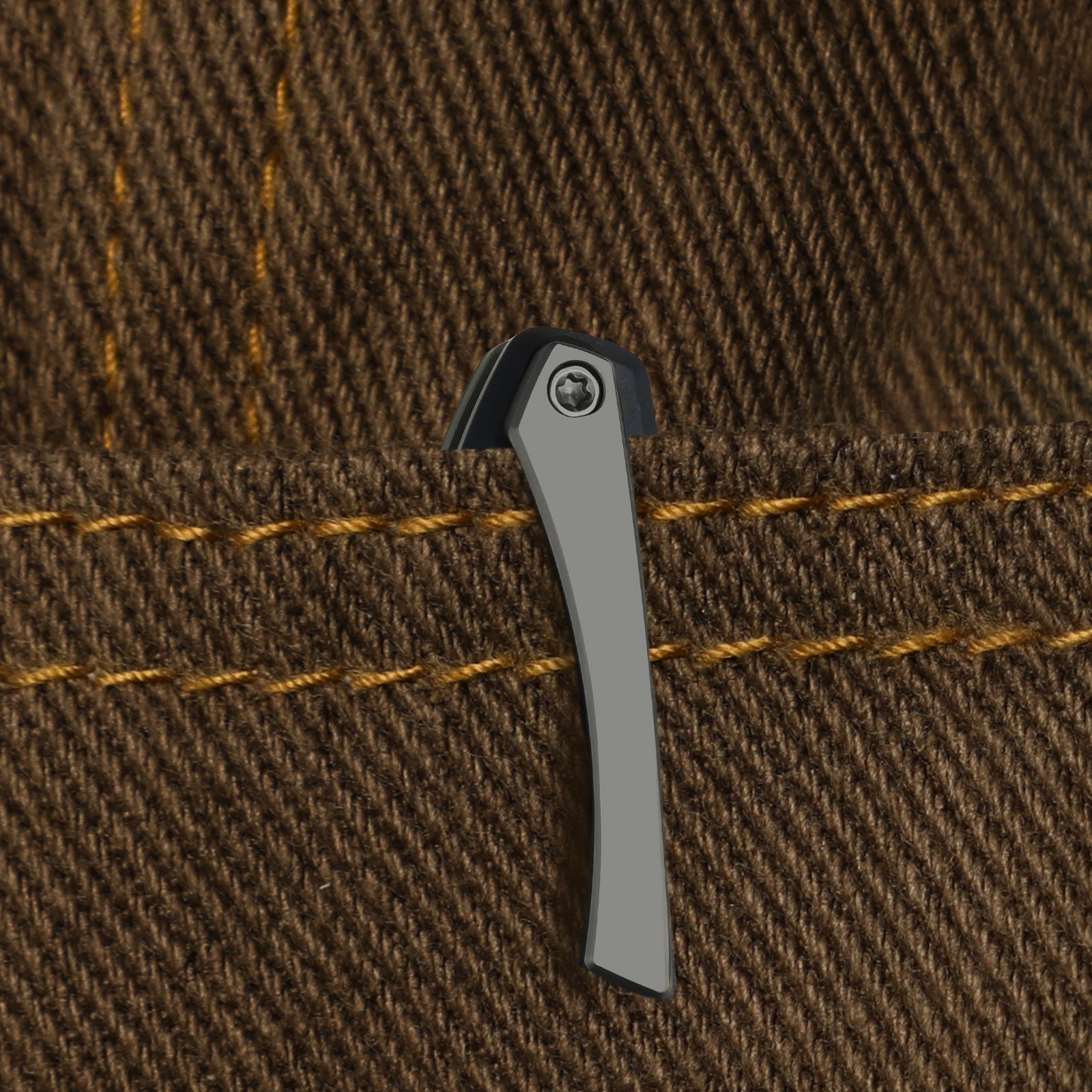 Shrike | S45VN | Titanium & Richlite | Front Flipper | KizerB™ 3746A3