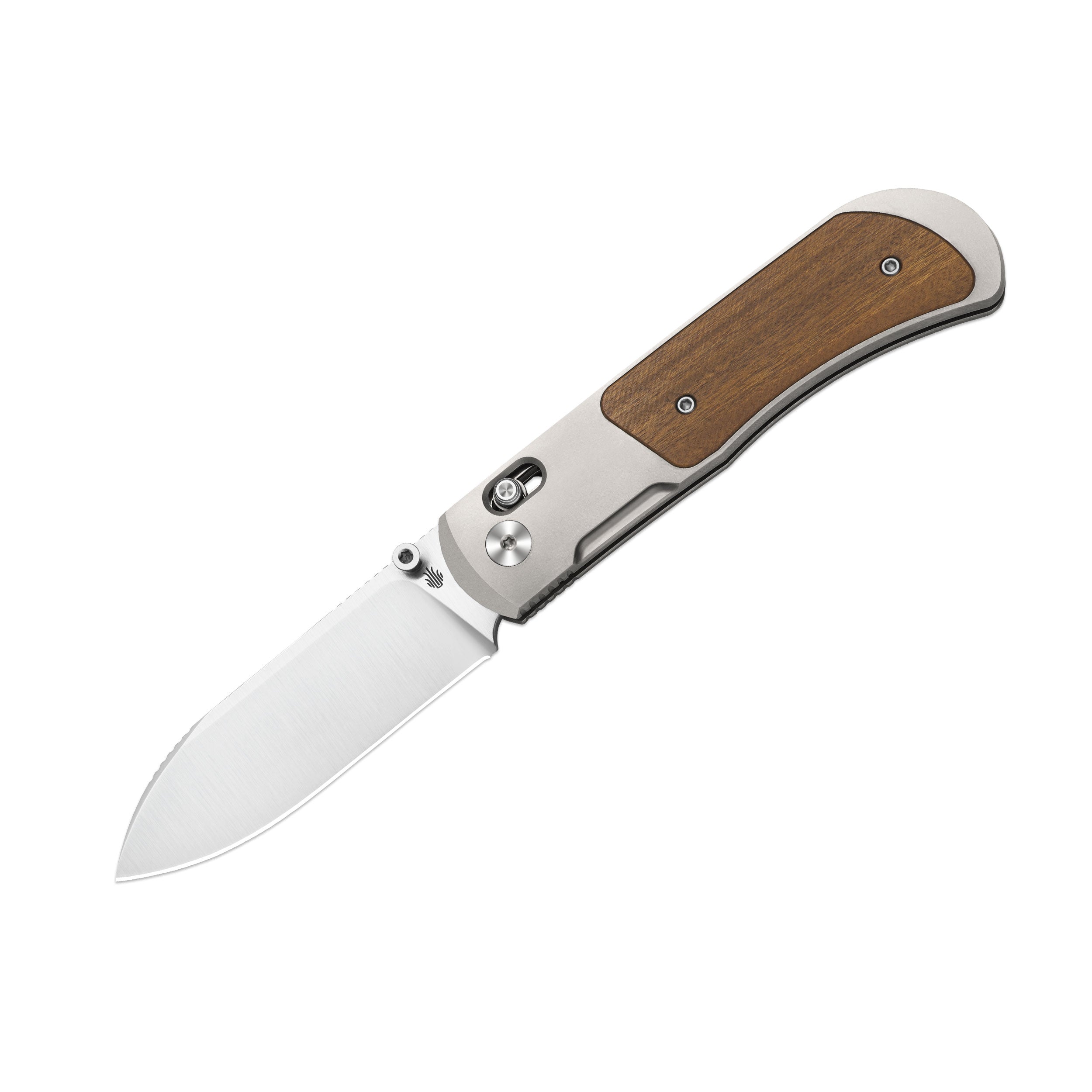 Tycho | S45VN | Titanium & Mkuruti Wood | KizerB™ 4761A1
