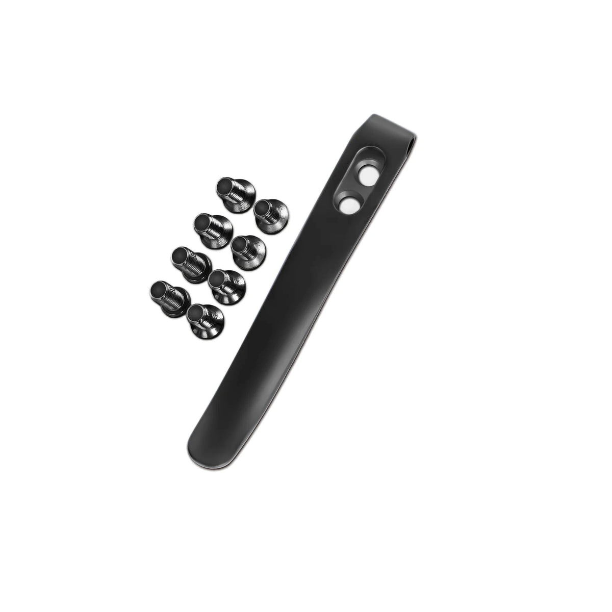 Kizer Titanium Matte DLC Pocket Clip with Screws for Folding Knives KS801 (Black)