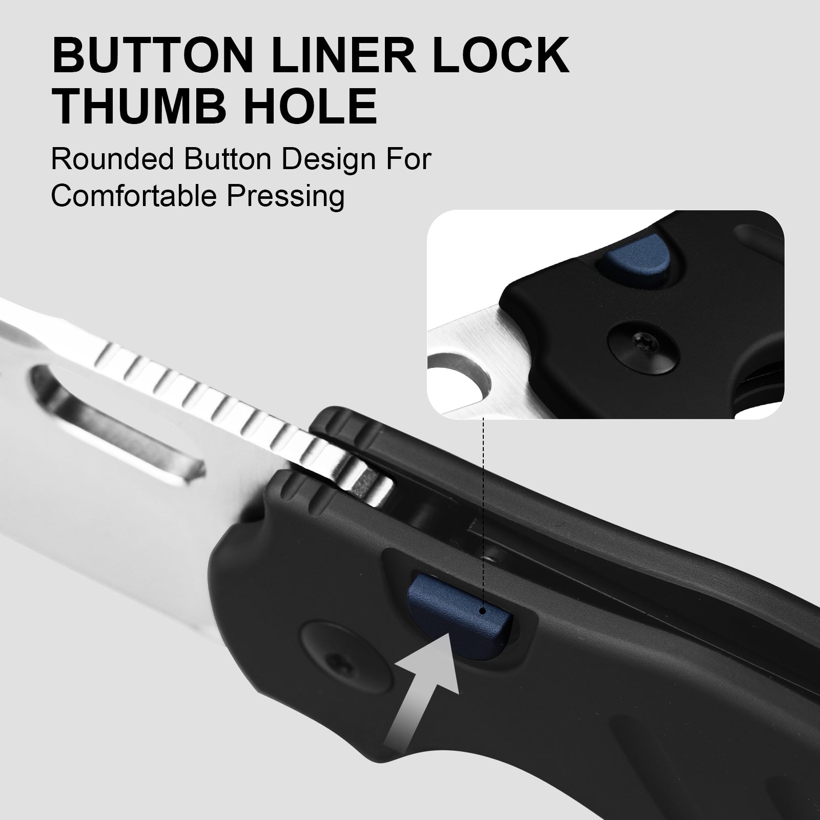 Sheepdog® Knives C01C | Kizer Button Liner Lock™ | ELMAX | Aluminum  | KizerB™ 3488.29BSA1