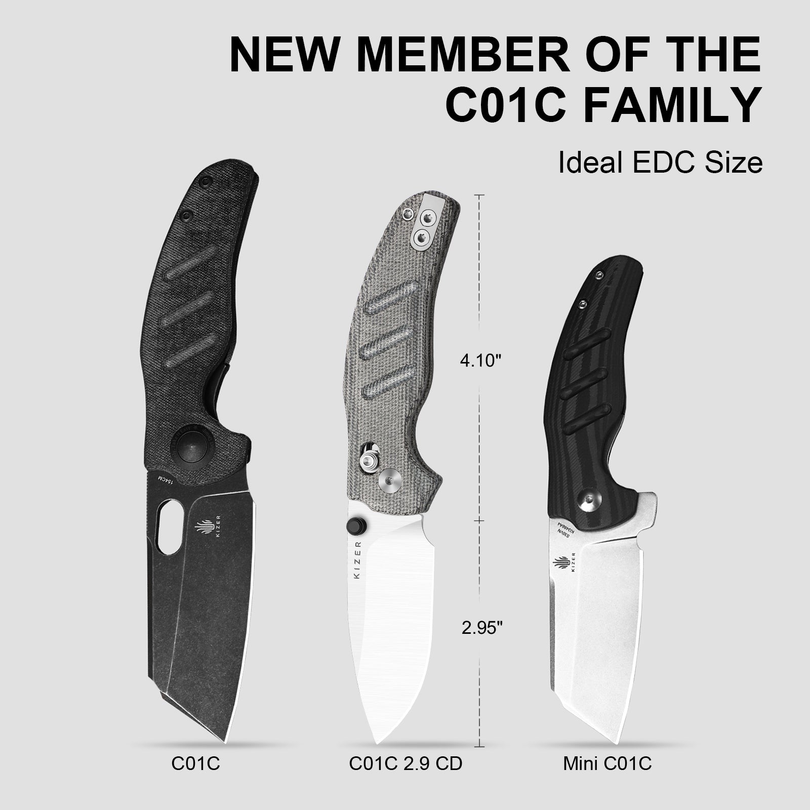 Sheepdog® Knives C01C | Kizer Clutch Lock™| ELMAX | Norplex UltreX™ Micarta | KizerB™ 3488.29CDA2