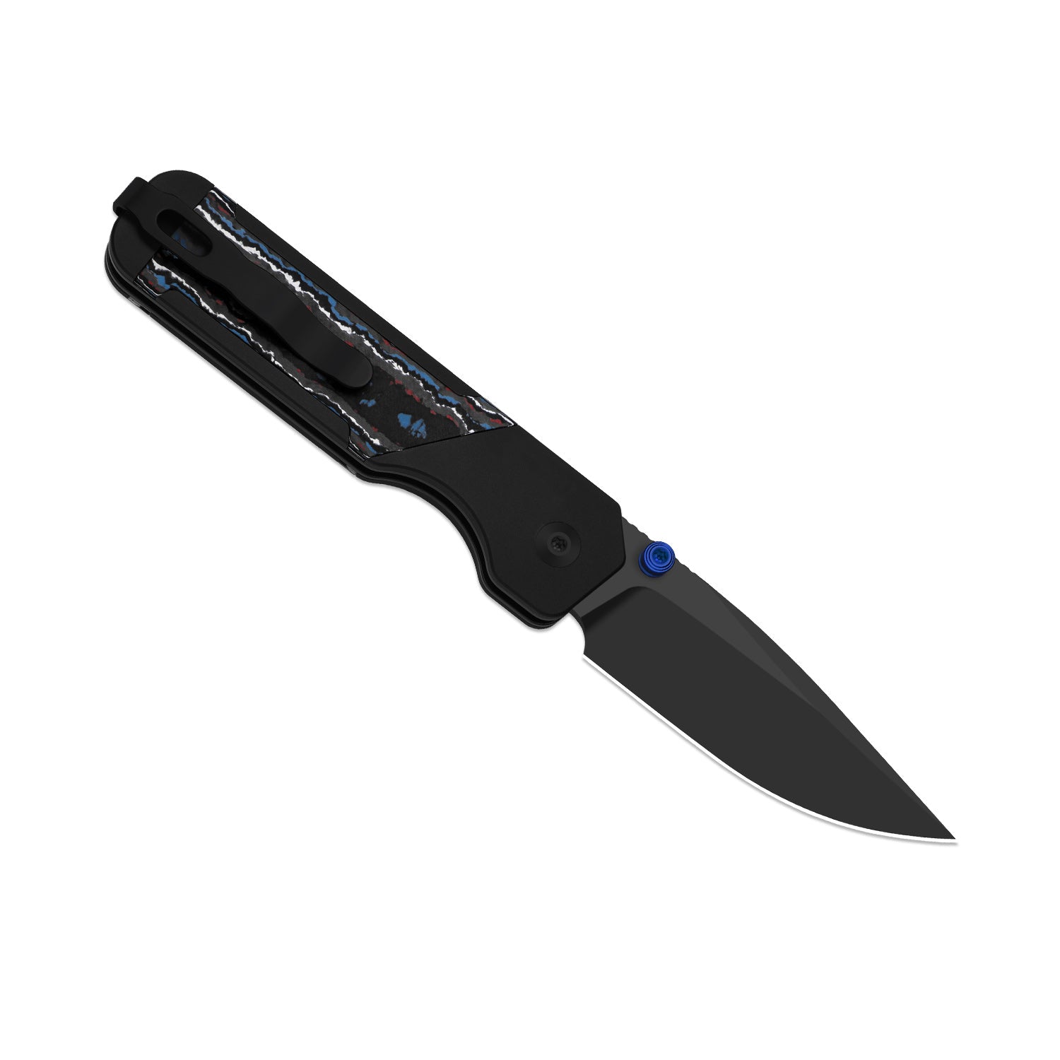 Militaw 315 KwikSwap™ | Kizer Button Liner Lock™ | M390 + Matte DLC Ultra | Aluminum & FatCarbon Nebula | KizerB™ 3634.31BDA1