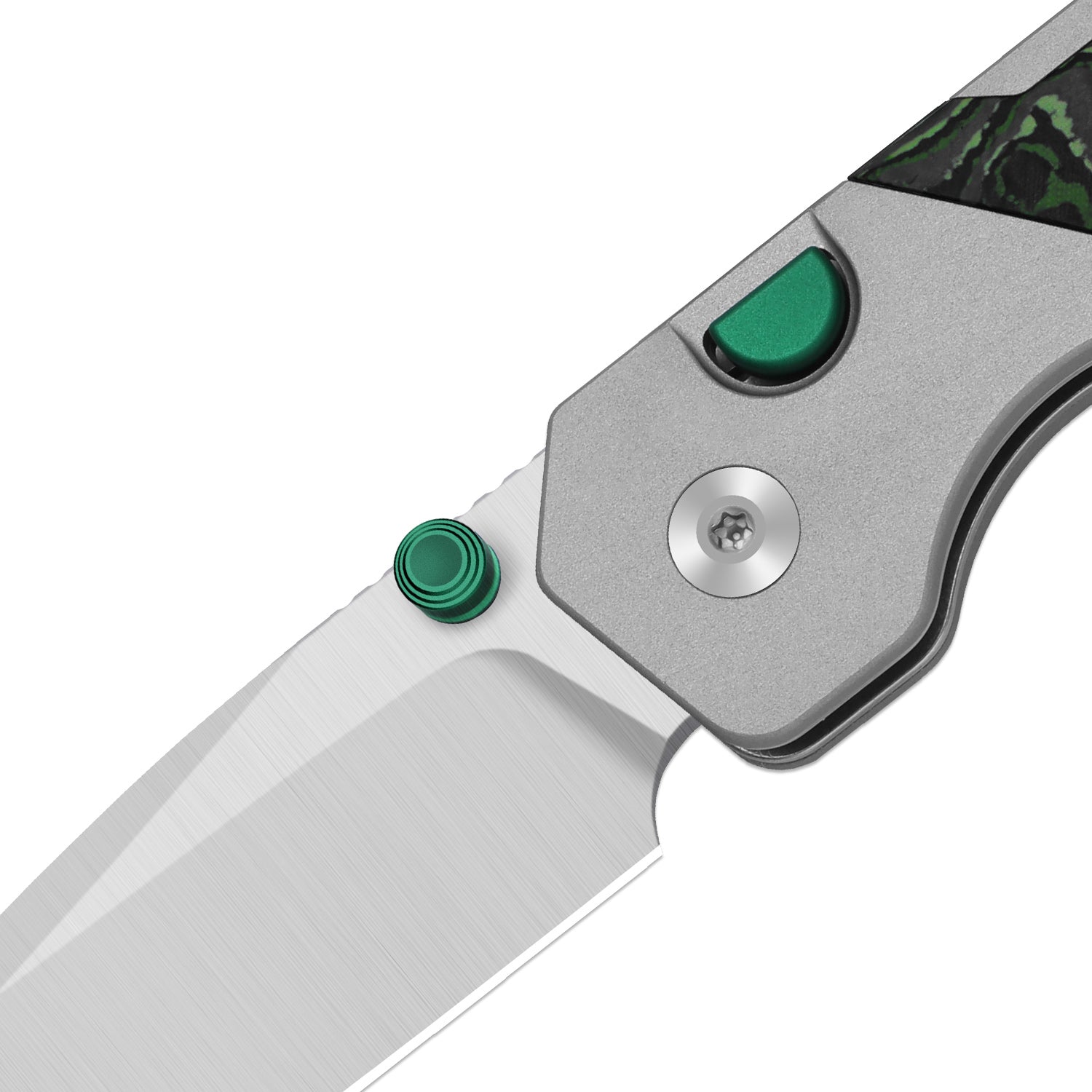 Militaw 315 KwikSwap™ | Kizer Button Liner Lock™ | M390 + Satin | Aluminum & FatCarbon Jungle Wear | KizerB™ 3634.31BDA2