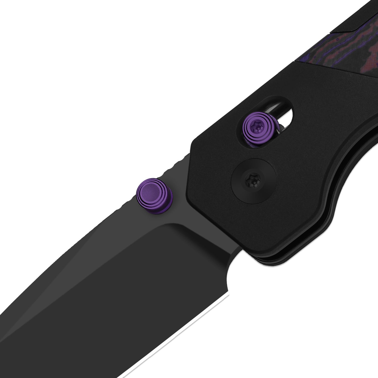 Militaw 315 KwikSwap™ | Kizer Clutch Lock™ | Elmax + Matte DLC Ultra | Aluminum & FatCarbon Purple Haze | KizerB™ 3634.31CDA1