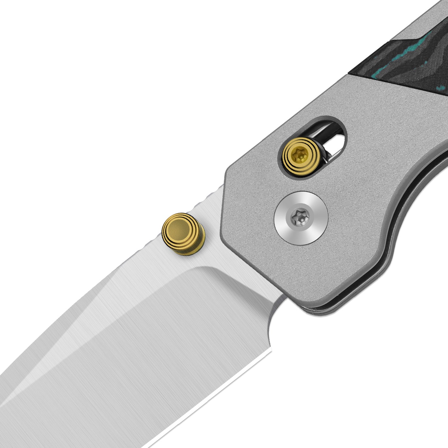 Militaw 315 KwikSwap™ | Kizer Clutch Lock™ | Elmax + Satin | Aluminum & Shipwreck CamoCarbon | KizerB™ 3634.31CDA2