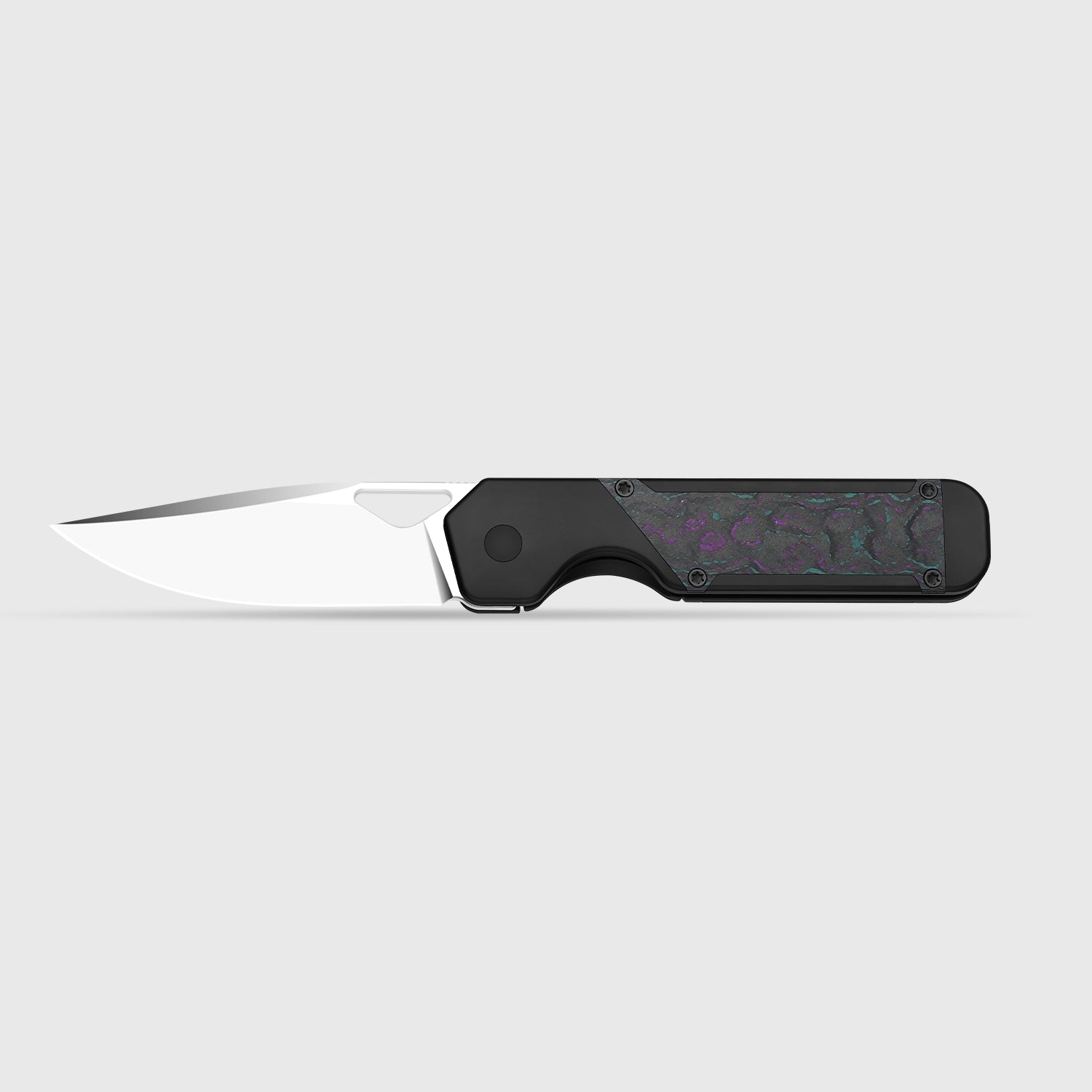 Militaw® | S45VN | Hand-Polished Mirror | Titanium+CamoCarbon Jazzy | KizerB™ 3634A10