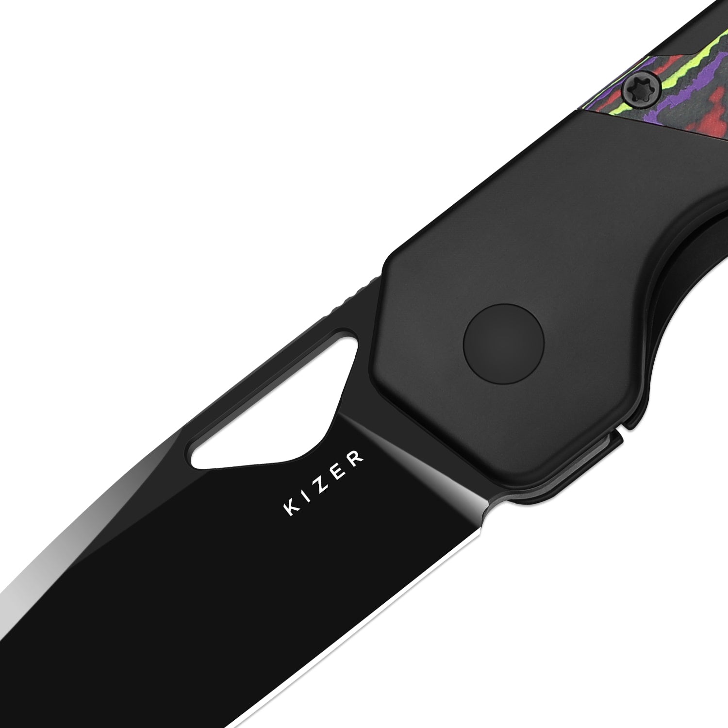Militaw® | S45VN | Polished DLC Ultra | Titanium+KizerNova™ Joker Carbon Fiber| KizerB™ 3634A9
