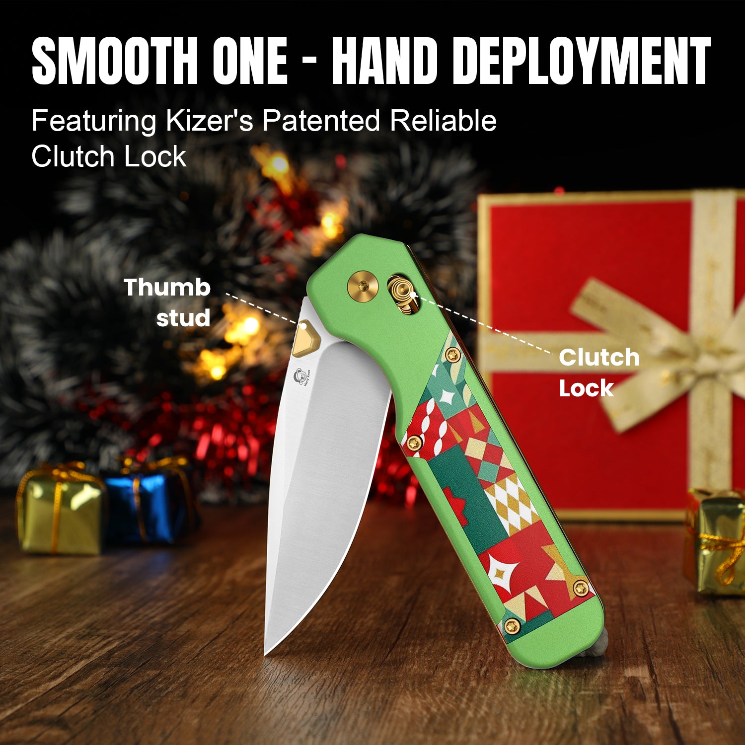 Christmas | Militaw® | S45VN | Aluminum & G10 | KizerB™ 3634MC1 | Limited