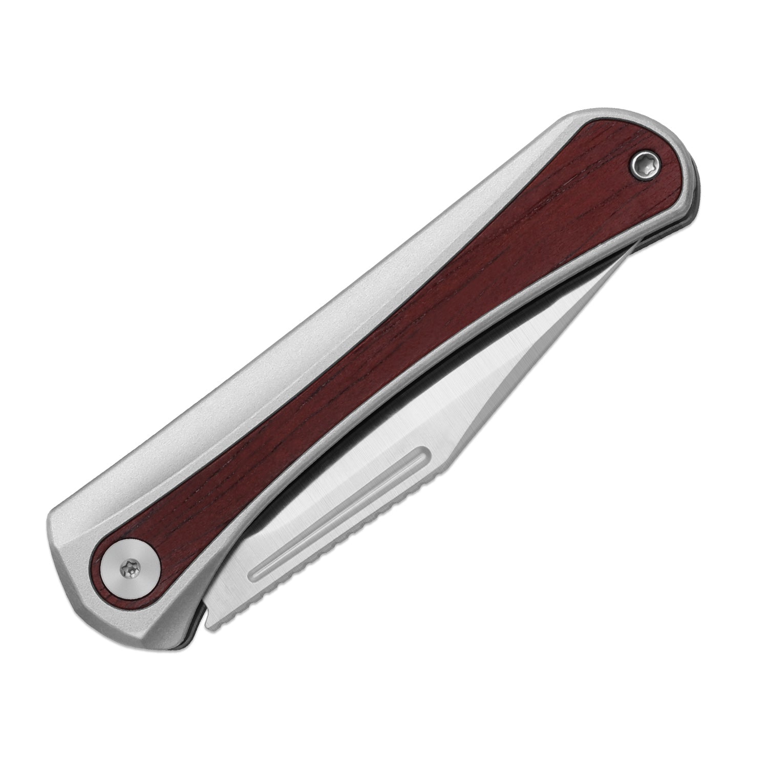 Melody | S35VN | Compound Grind | Aluminum & Panama Rosewood KizerB™ 3732A2