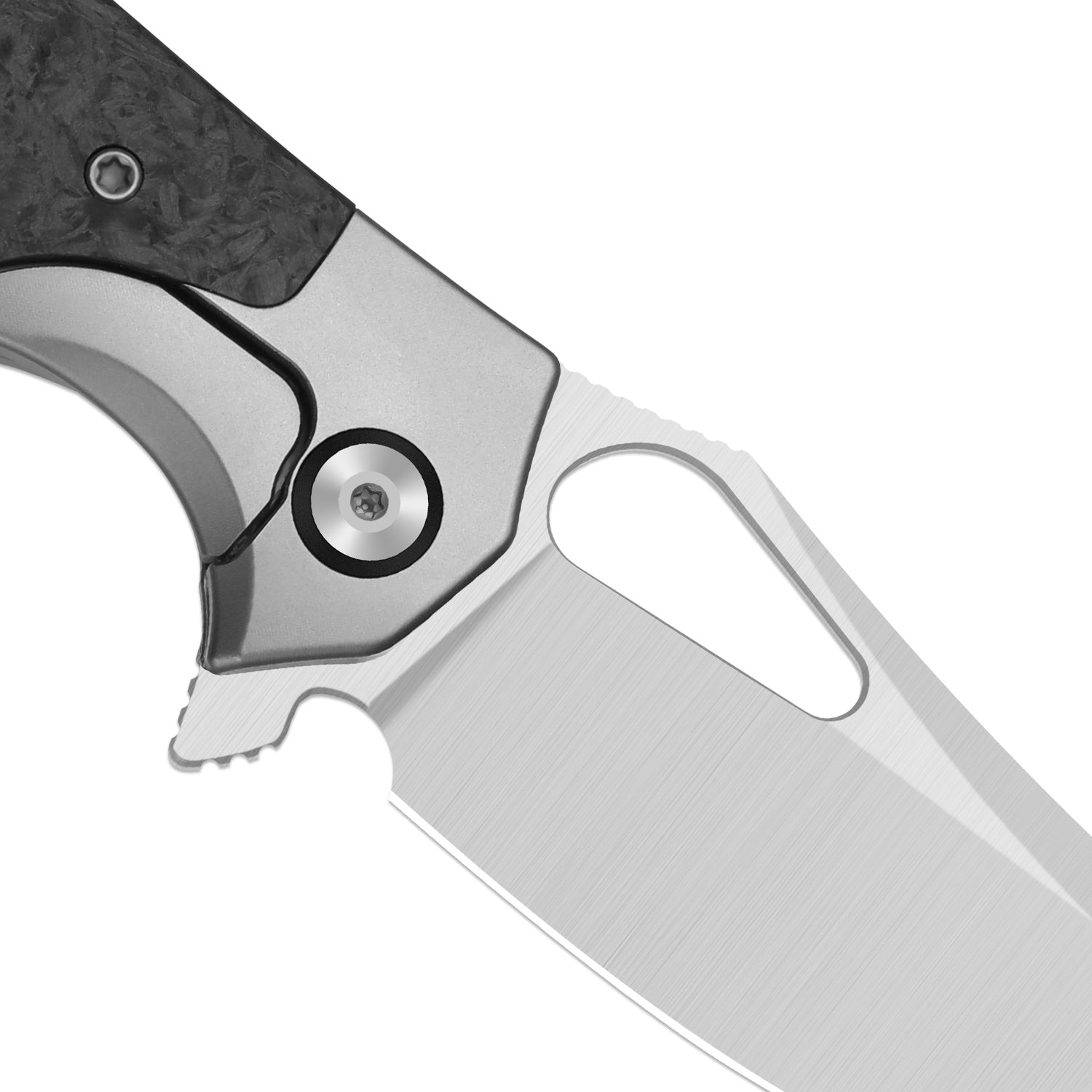Cyclone | Frame Lock | Titanium & Carbon Fiber | S35VN+Satin Finish | KizerB™ 3734A2