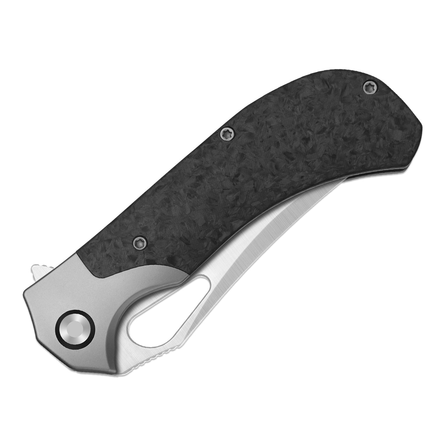 Cyclone | Frame Lock | Titanium & Carbon Fiber | S35VN+Satin Finish | KizerB™ 3734A2