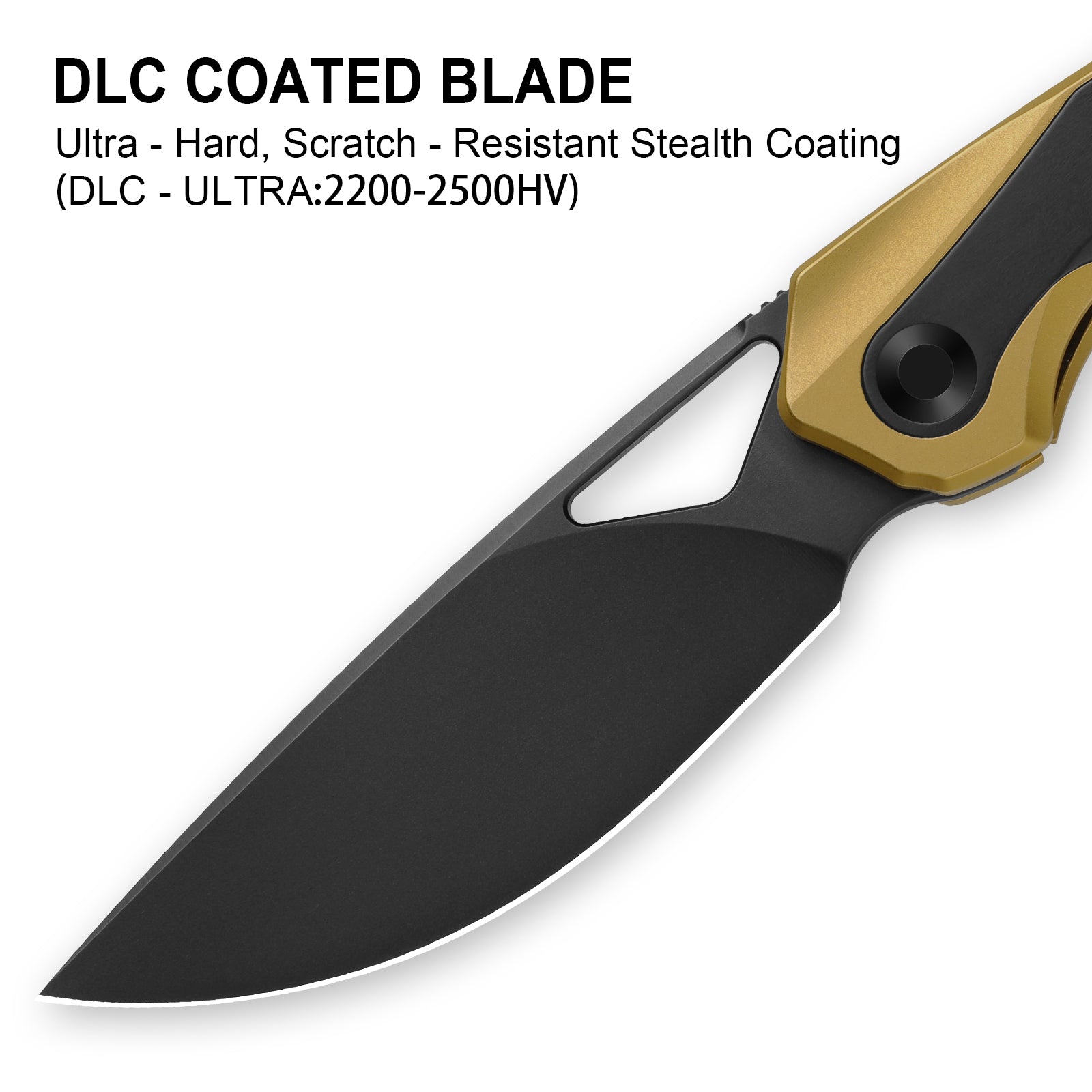 Topsail | M390 | Titanium + Stark Black Zirconium | Matte DLC Ultra | Front Flipper | KizerB™ 3735A3