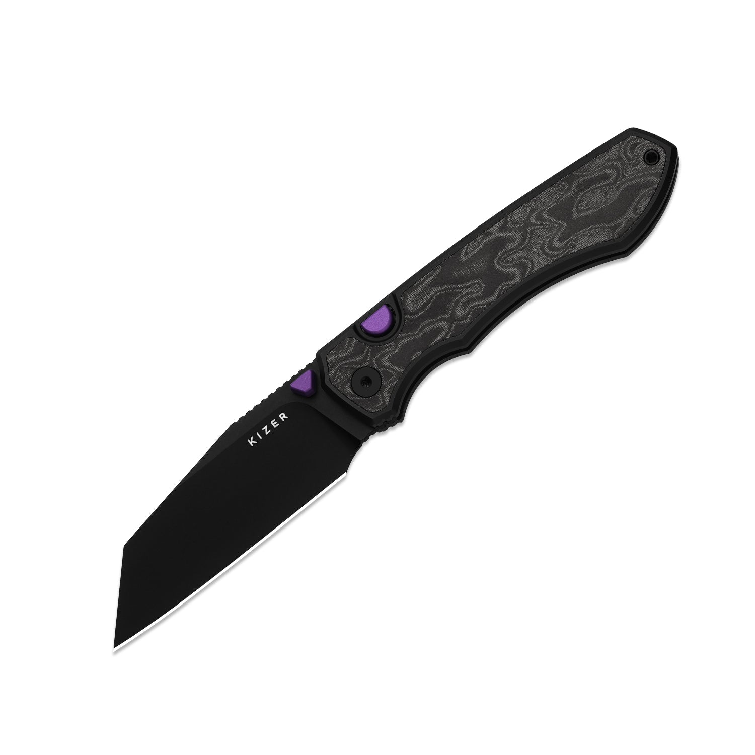 Wharning | Kizer Button Liner Lock™ | WHARNCLIFF | S45VN | KizerB™ 3738A2