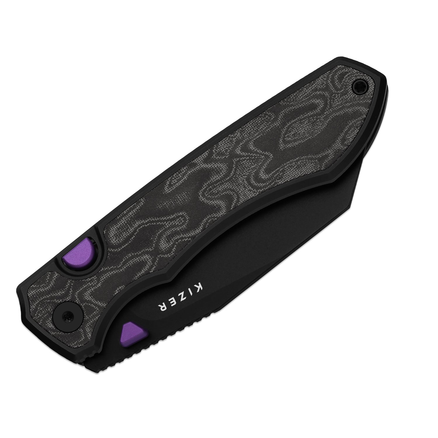 Wharning | Kizer Button Liner Lock™ | WHARNCLIFF | S45VN | KizerB™ 3738A2