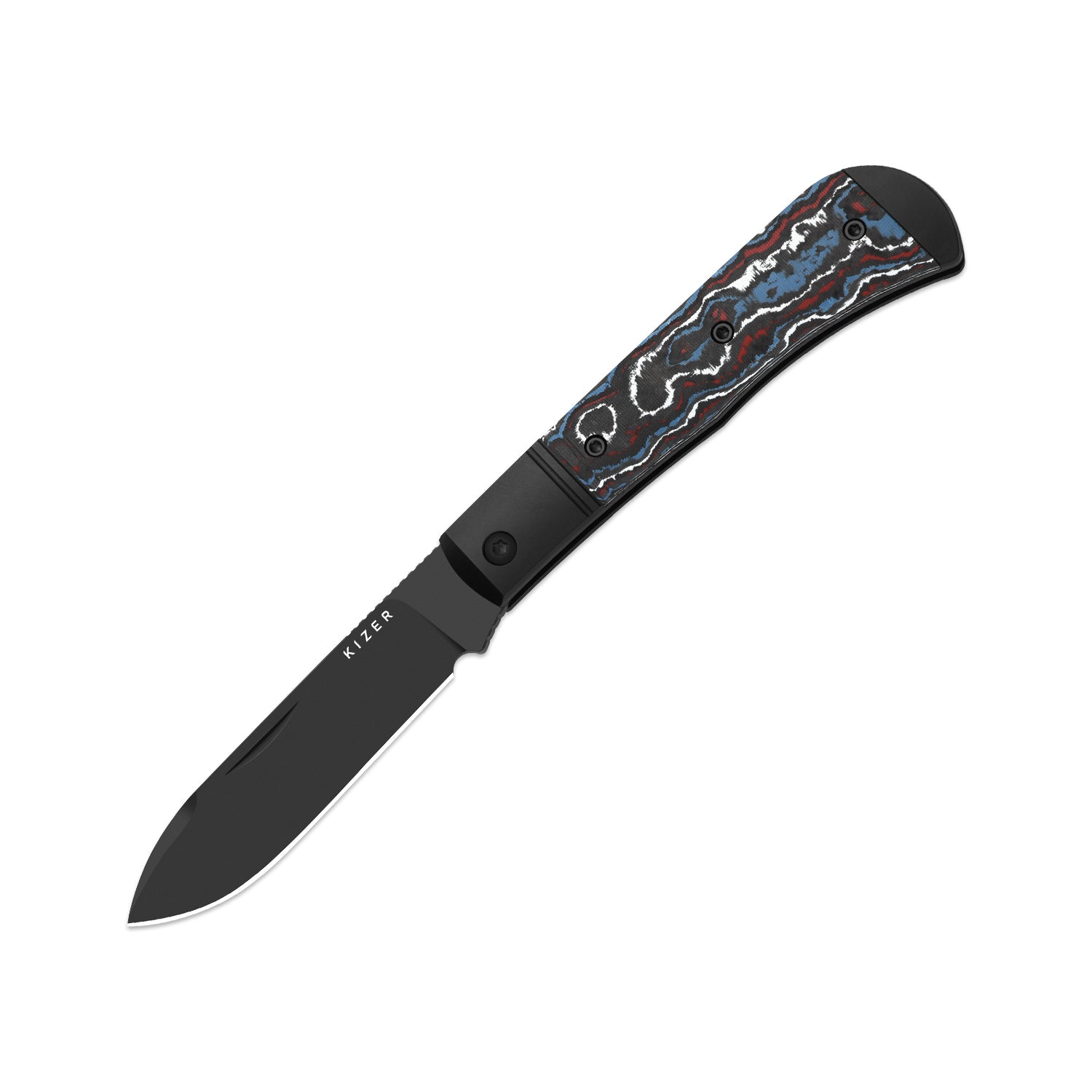 Trestle D | Ultra DLC | S90V | Aluminum & Fat Carbon | Slip Joint | KizerB™ 3760A1