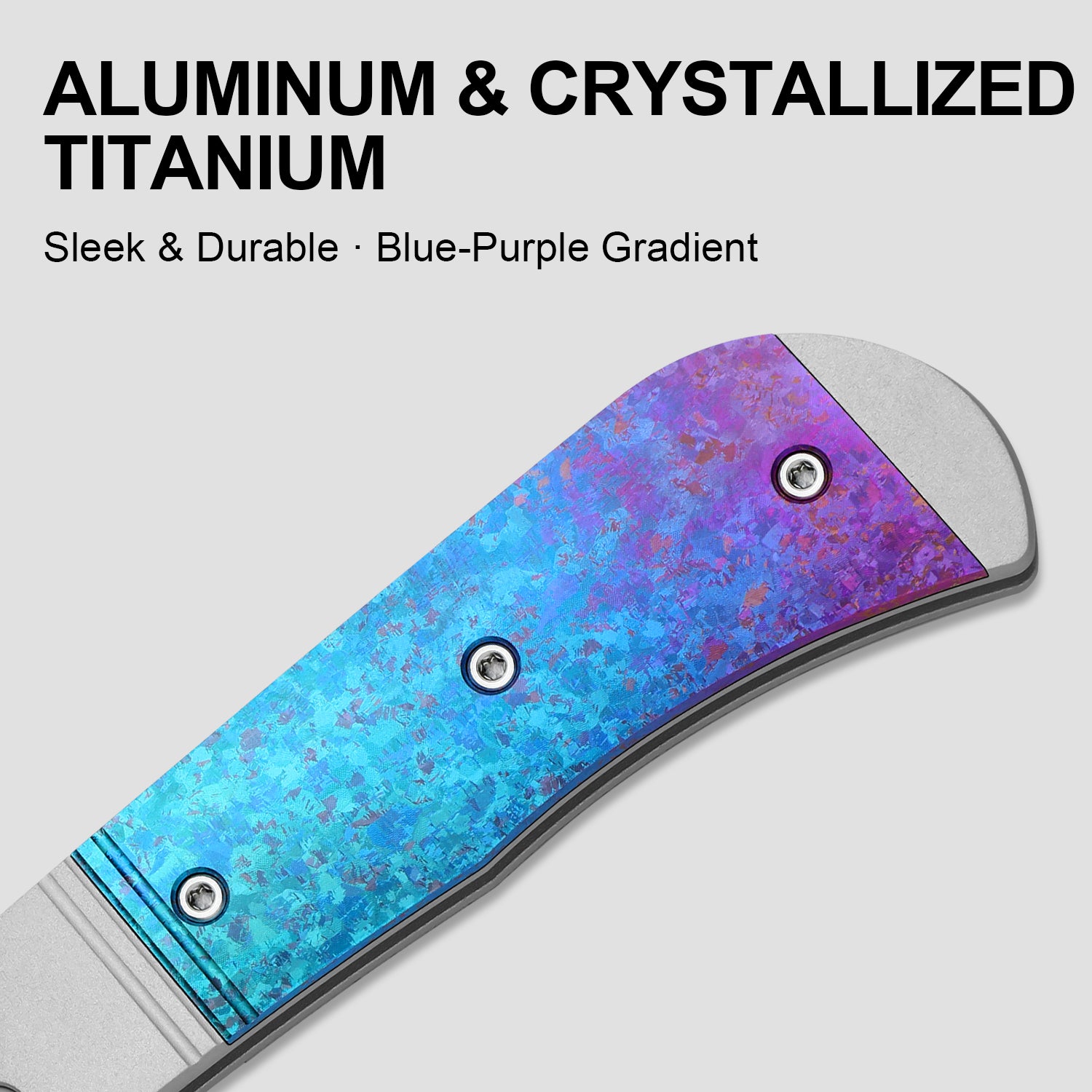 Trestle | Damascus | Aluminum & Crystallized Titanium | KizerB™ 3761A4 | Limited