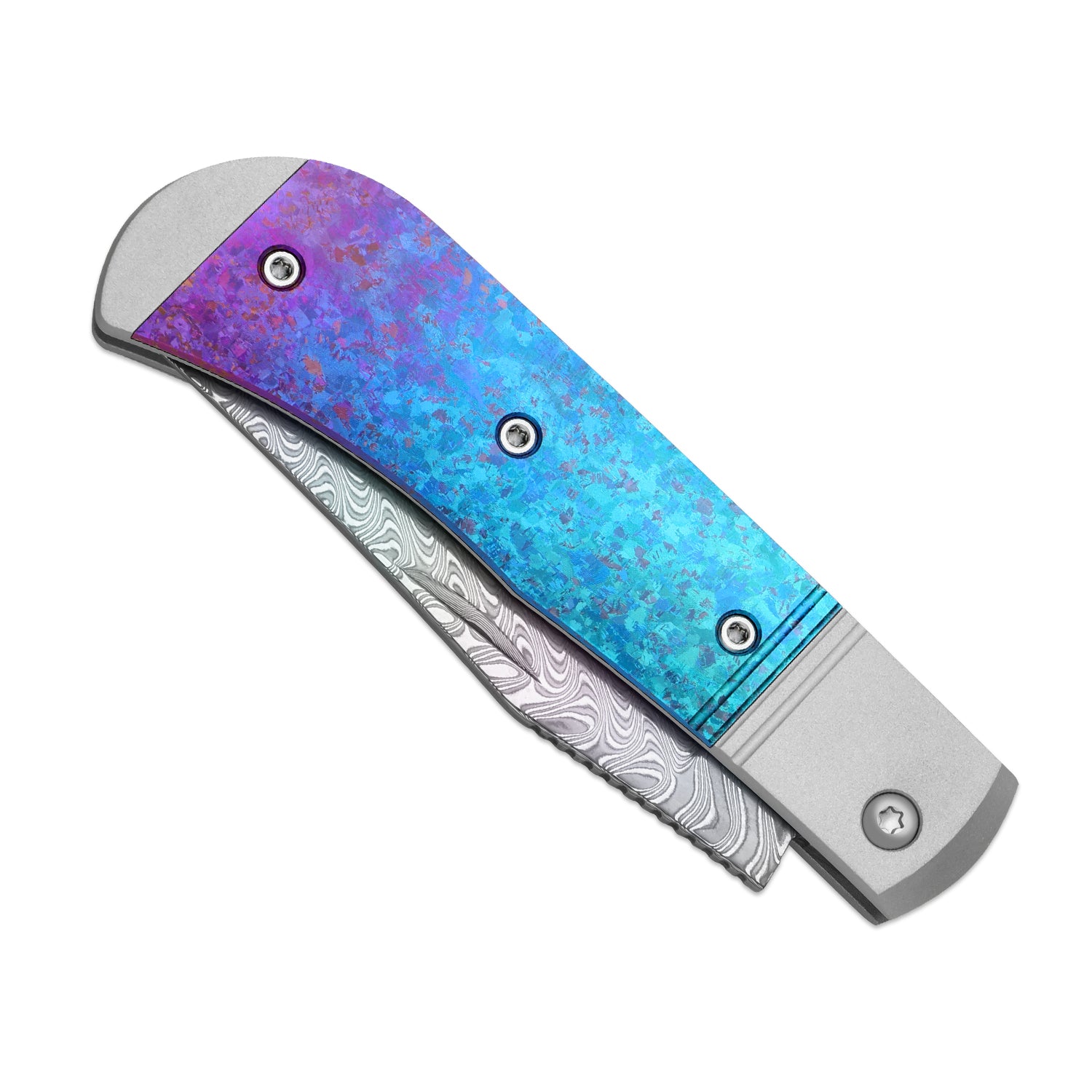 Trestle | Damascus | Aluminum & Crystallized Titanium | KizerB™ 3761A4 | Limited