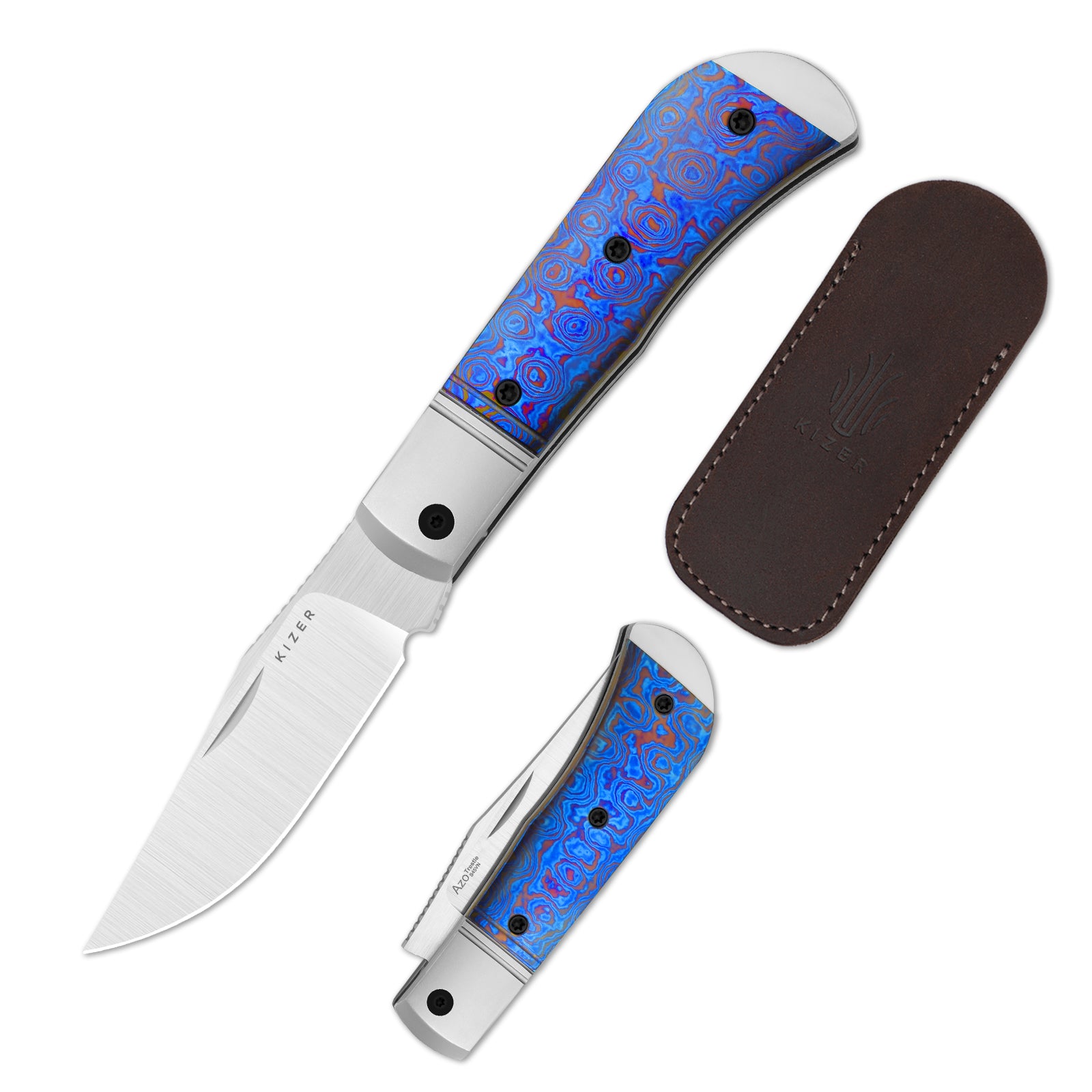 Trestle | S45VN | Titanium & Timascus | KizerB™ 3761A5 | Limited