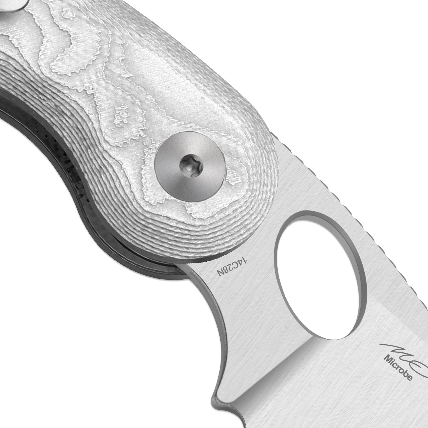 Microbe™ | 5Th Pocket Knife | Kizer Button Liner Lock™ | Aluminum Foil G10 Handle | KizerV™ 2742A11