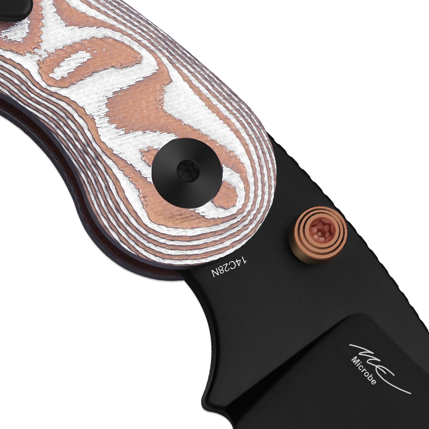 Microbe™ | 5Th Pocket Knife | Kizer Button Liner Lock™ | Copper Foil G10 Handle | KizerV™ 2742A12