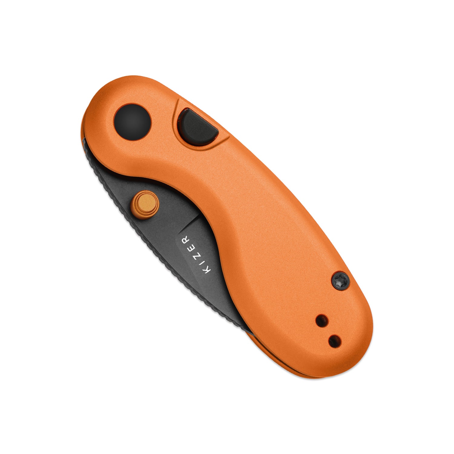Microbe™ | Kizer Button Liner Lock™ | 14C28N | Aluminum | KizerV™ 2742A3