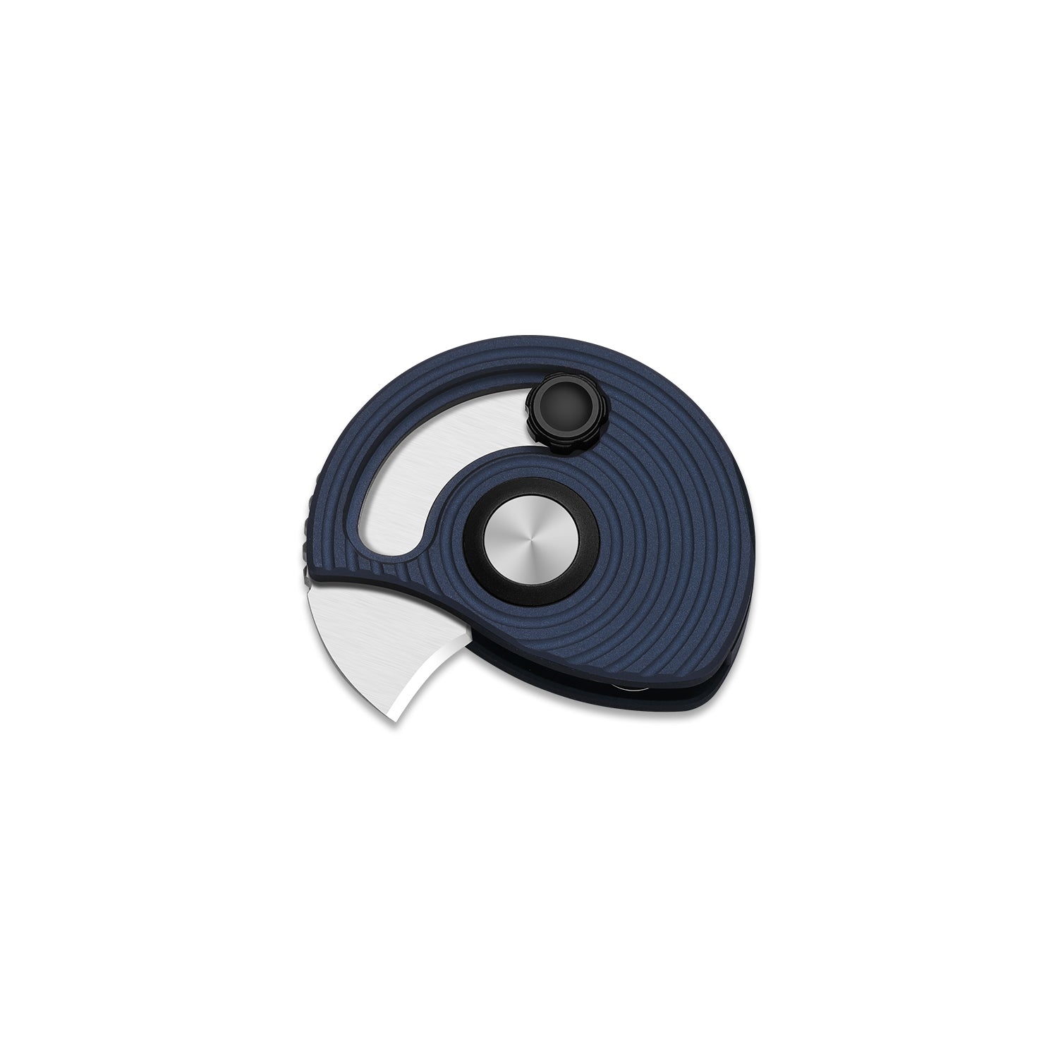 Snail-Trail | 5th Pocket Coin Knife | Detent Slip Joint | AEB-L | Matte Navy Blue Aluminum Handle | Flat Grind | KizerV™ 2757A2