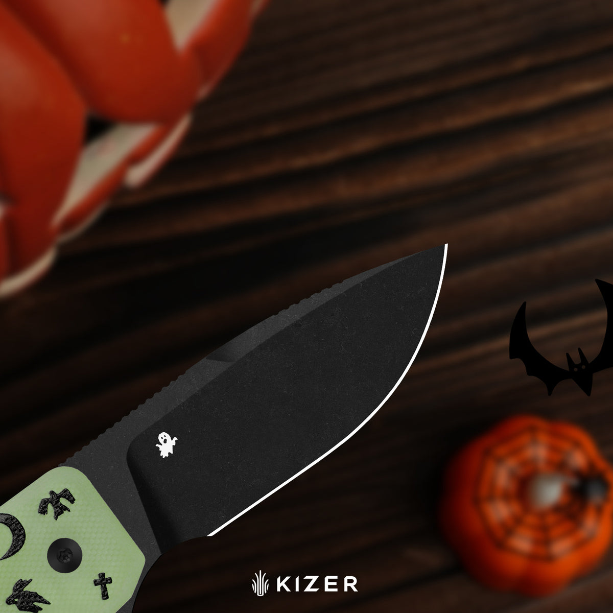 Halloween | Nice Guy | AEB-L | GID G10 Handle | KizerV™ 3011HW1 | Halloween Special Edition